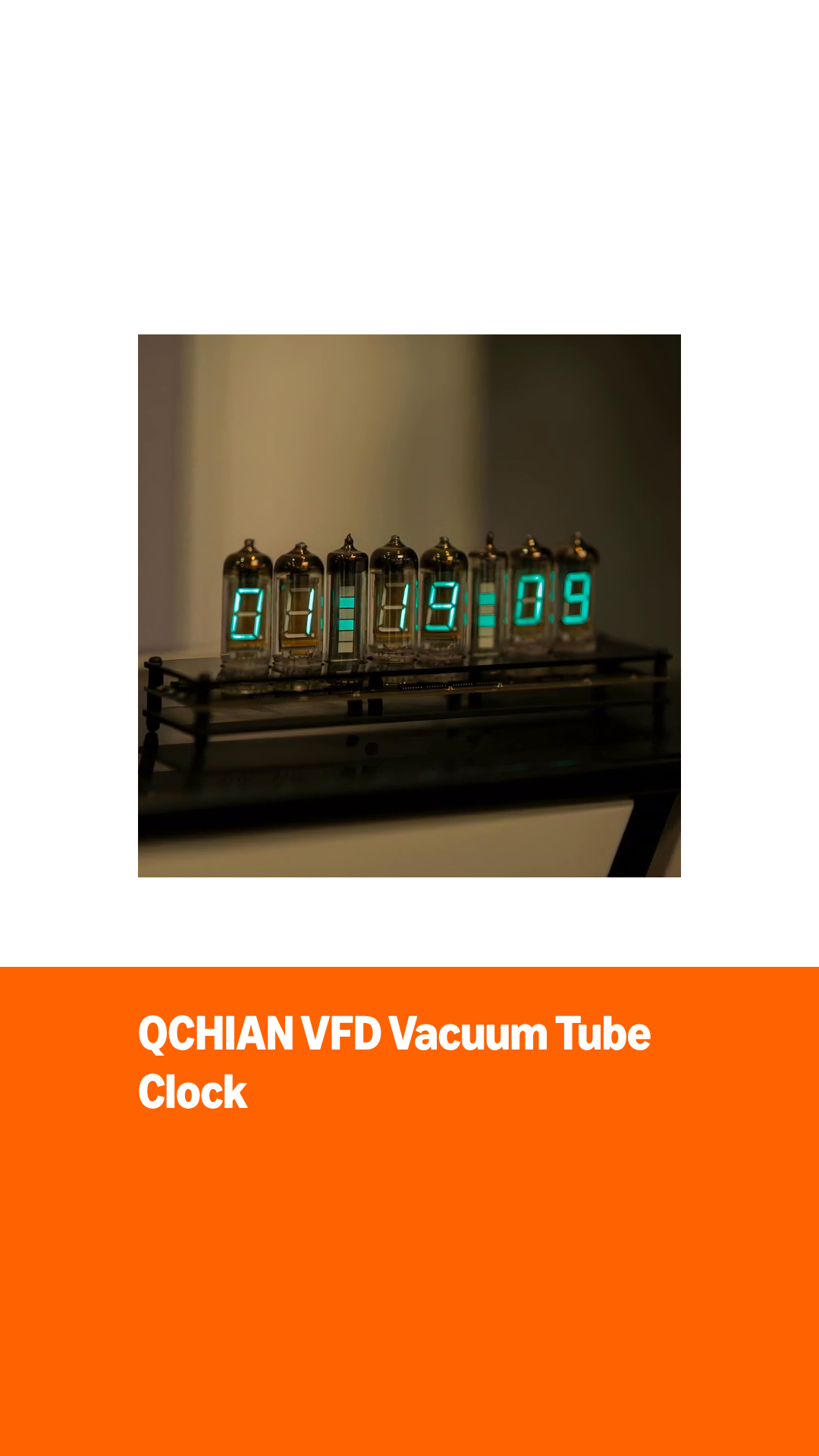 Amazon.com: QCHIAN VFD Vacuum Tube Clock, 6-Bit Screen Transparent