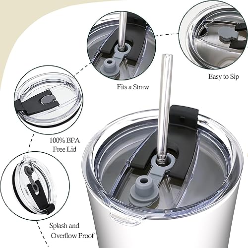 Miniatura 4 de Colorful Blocks, divertidos bloques de construcción de 20 onzas de acero inoxidable, aislados, vaso de café de viaje, regalos de cumpleaños para