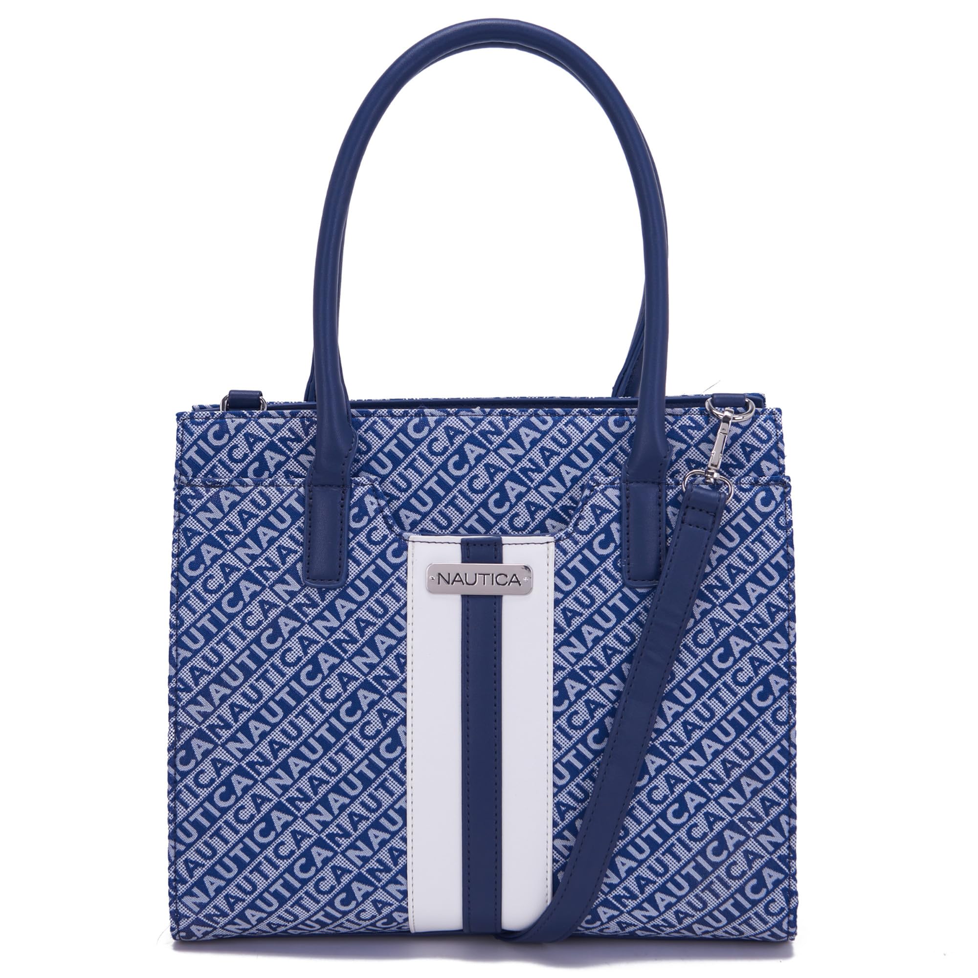 NAUTICA Womens Sandy Jr. Top Handel Satchel with Removable Crossbody Strap, Navy Blue (B0CKXVDDK3) Amazon Price History, Amazon Price Tracker