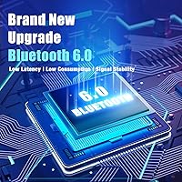 Vista 7 de BERIBES Auriculares Bluetooth sobre la oreja, tiempo de reproducción de 65 horas y 3 modos de música ecualizador, auriculares inalámbricos