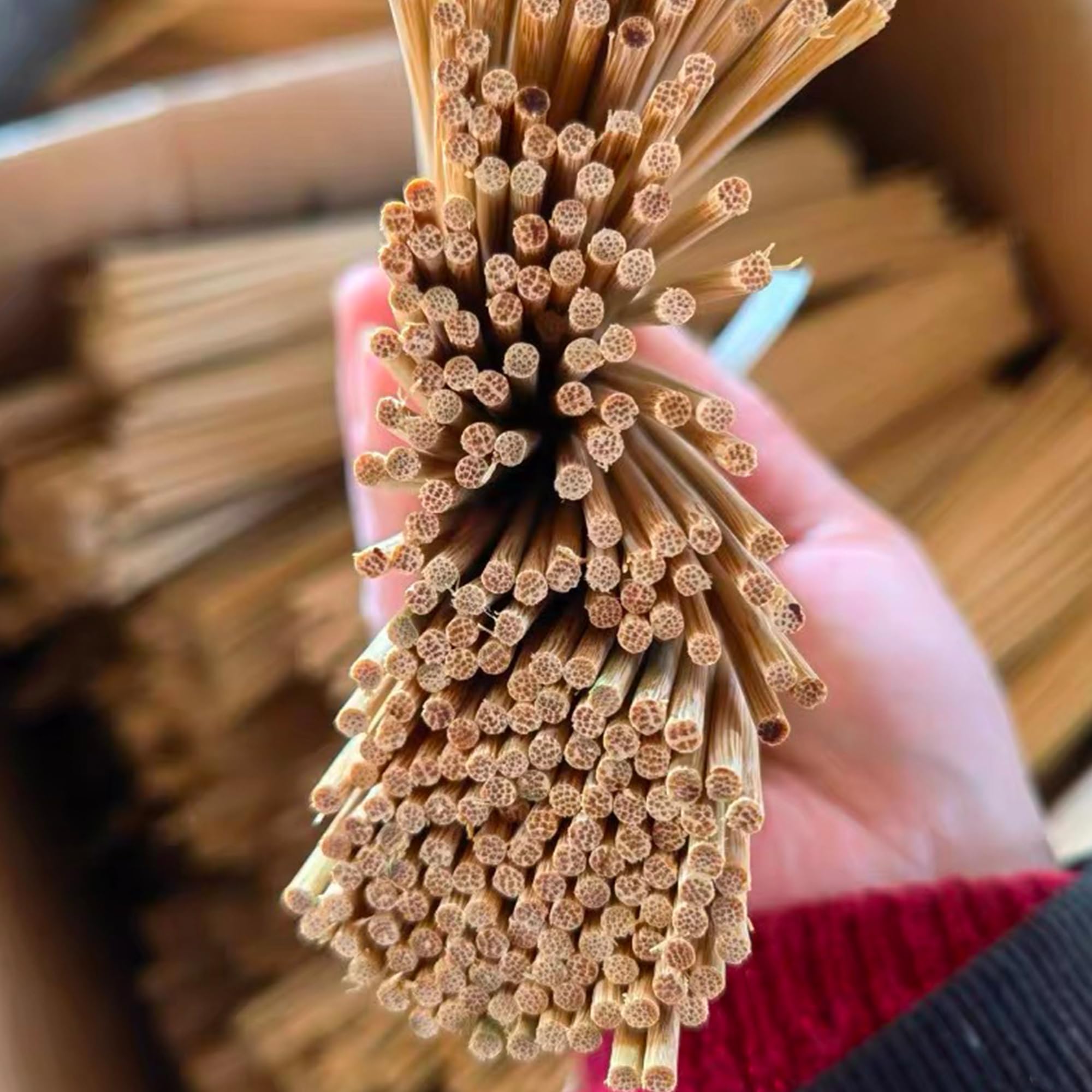 Naturalne patyczki bambusowe do rzemiosła: 200 sztuk, 50 cm, długie drewniane patyczki do rękodzieła, 2,5 mm cienki kij do latawca, klatki dla ptaków, projektów artystycznych, rzemiosła w drewnie