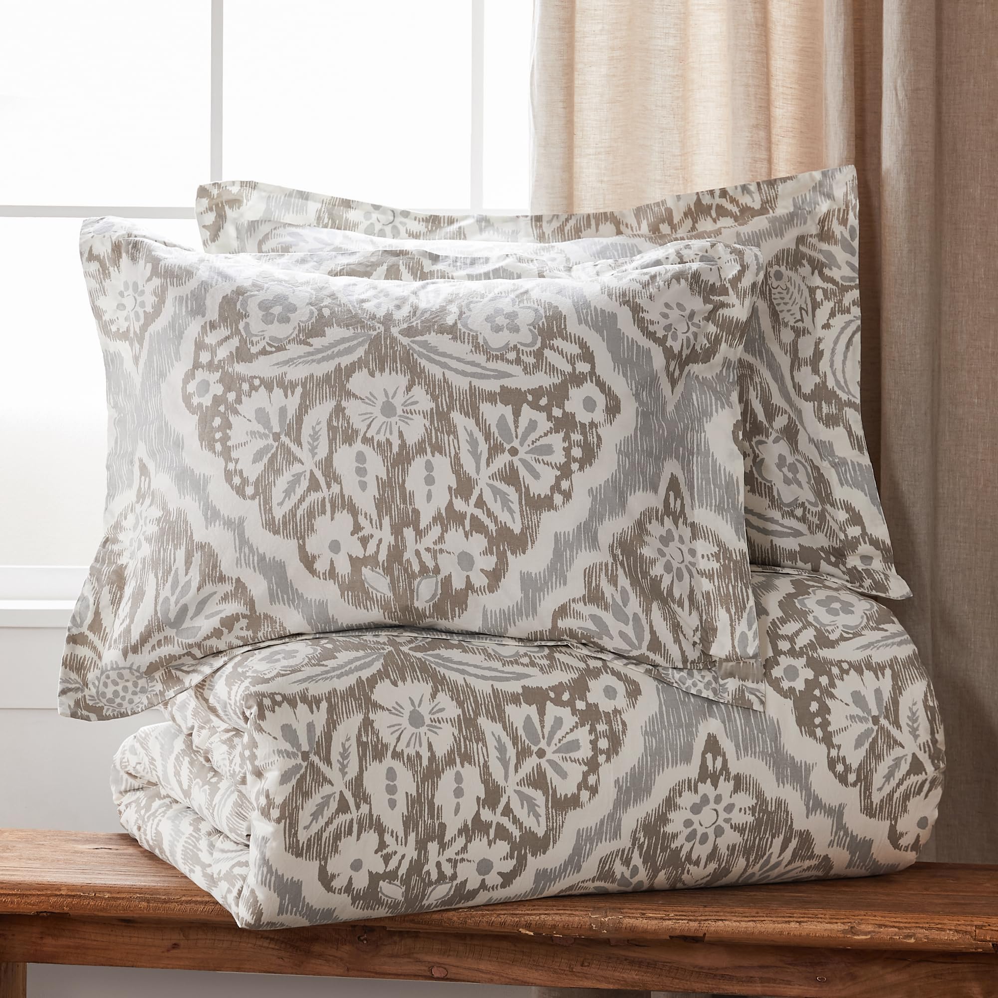 Amazon.com: Levtex Home - Becker Taupe Duvet Cover Set - King