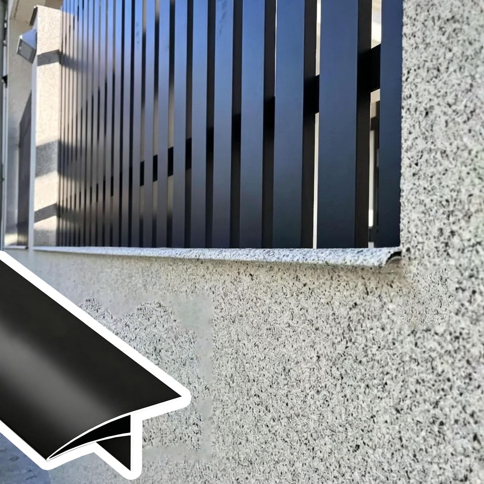 Osłony przeciwdeszczowe do pokrywy ociekowej, zakrzywiona ścianka działowa krawędzi kropelkowej 1,45 m, możliwość przycięcia, do malowania, aluminiowa osłona przed kroplówką, szara