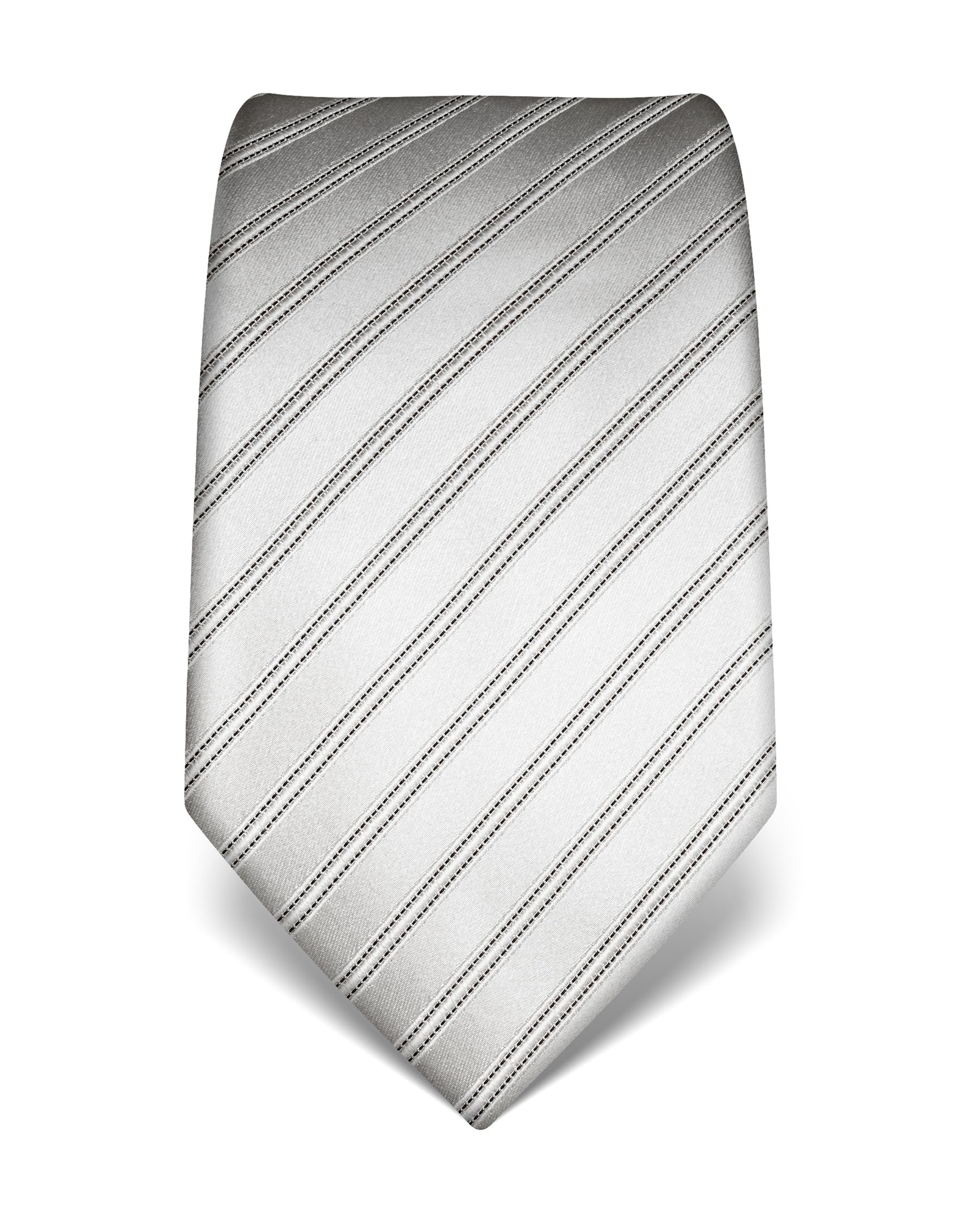 Vincenzo Boretti Herren Krawatte reine Seide gestreift edel Männer-Design zum Hemd mit Anzug für Business Hochzeit 8 cm schmal/breit