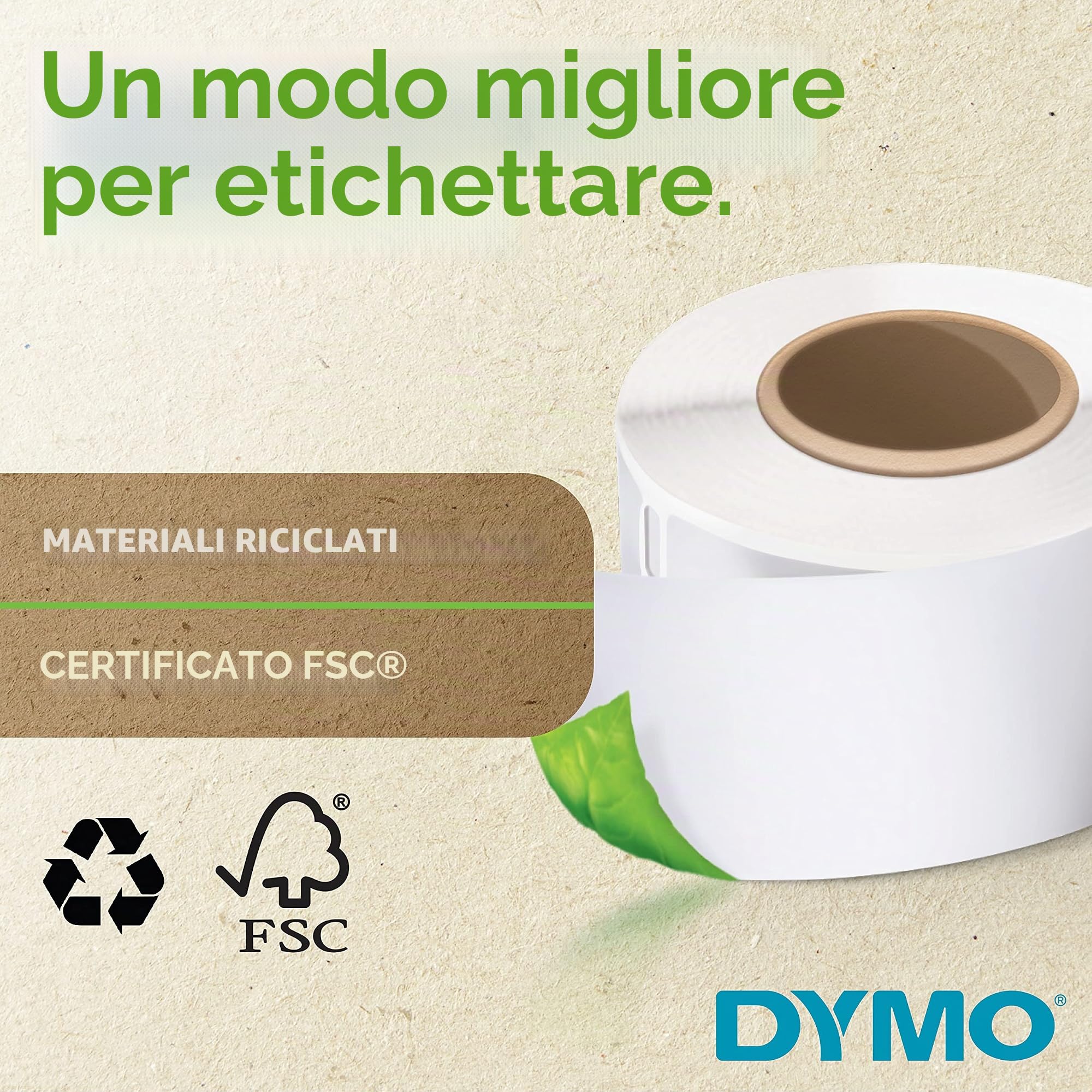 Dymo 1933087 Etichette per indirizzo, Bianco, 59 x 190 mm, Rotolo di 170