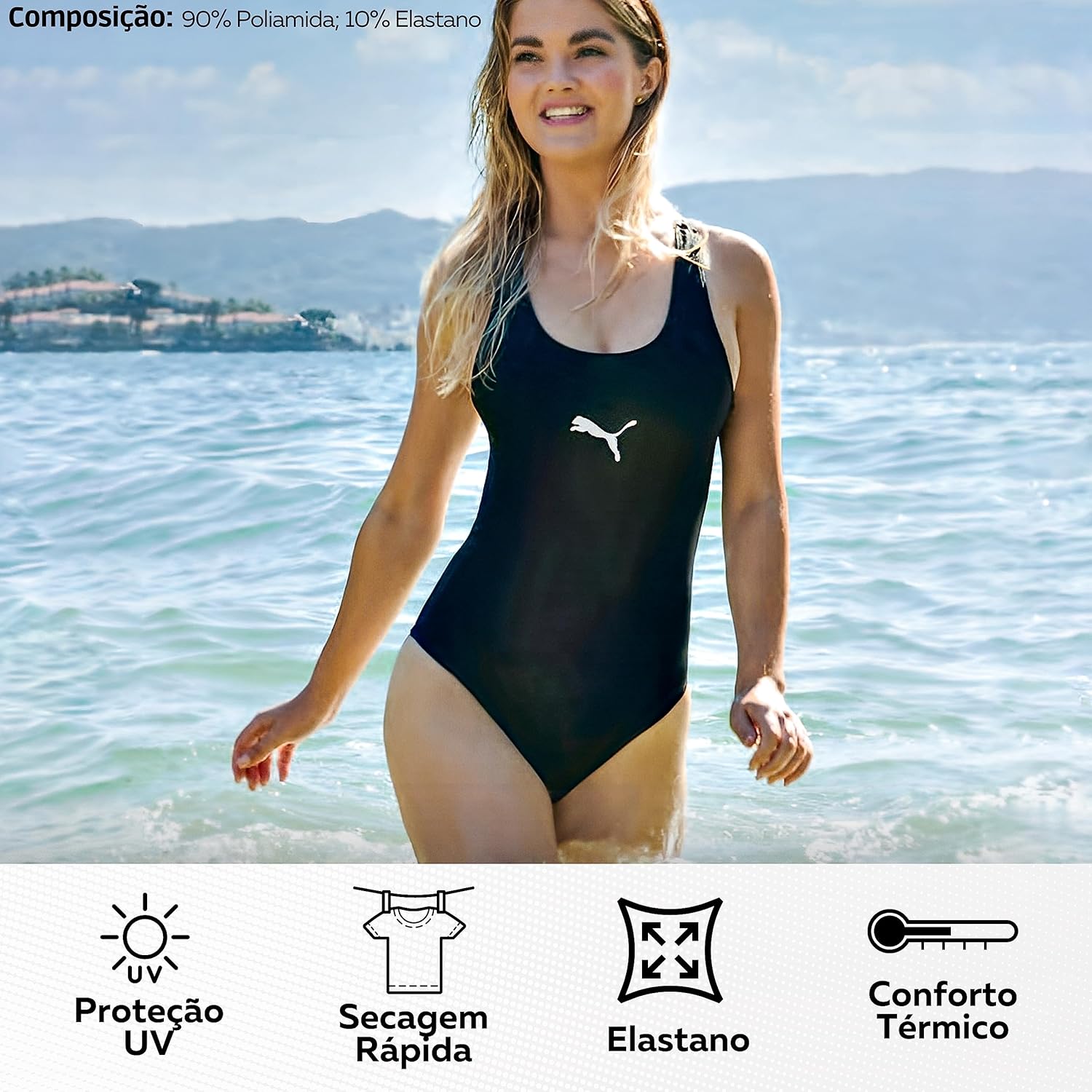 Maiô Nadador PumaFeminino em promoção! Veja a oferta e mais achadinhos de Moda praia 4 Hoje é o melhor dia para comprar Maiô Nadador PumaFeminino com aquele preço maroto! Promoção! Aproveite a oferta! 4