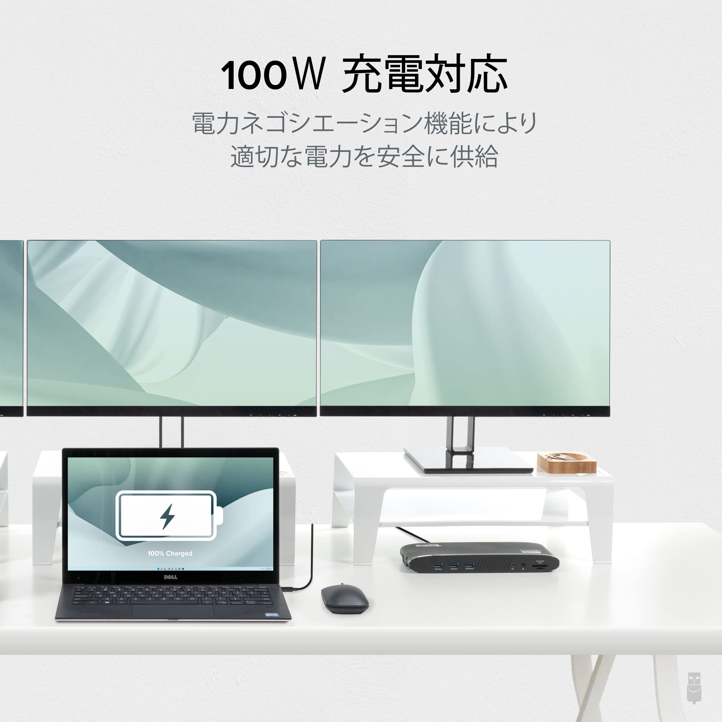 Amazon.co.jp: Plugable 14-in-1 USB-C トリプルモニタ ドッキング