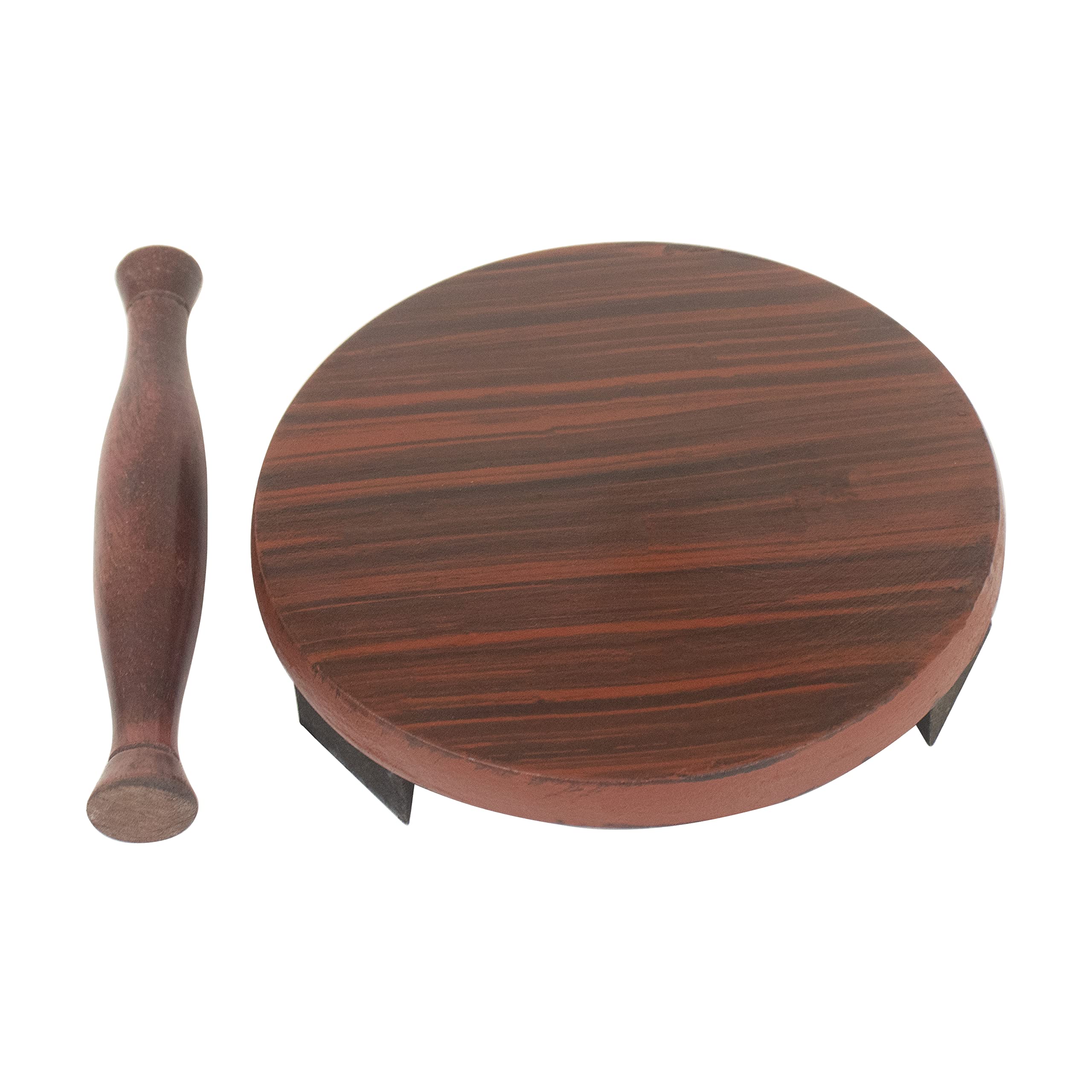 Spillbox Kids Miniature Handmade chapathi Wooden Chakla Belan Set with Rolling Pin (B09MJ69ZVQ) Amazon Price History, Amazon Price Tracker