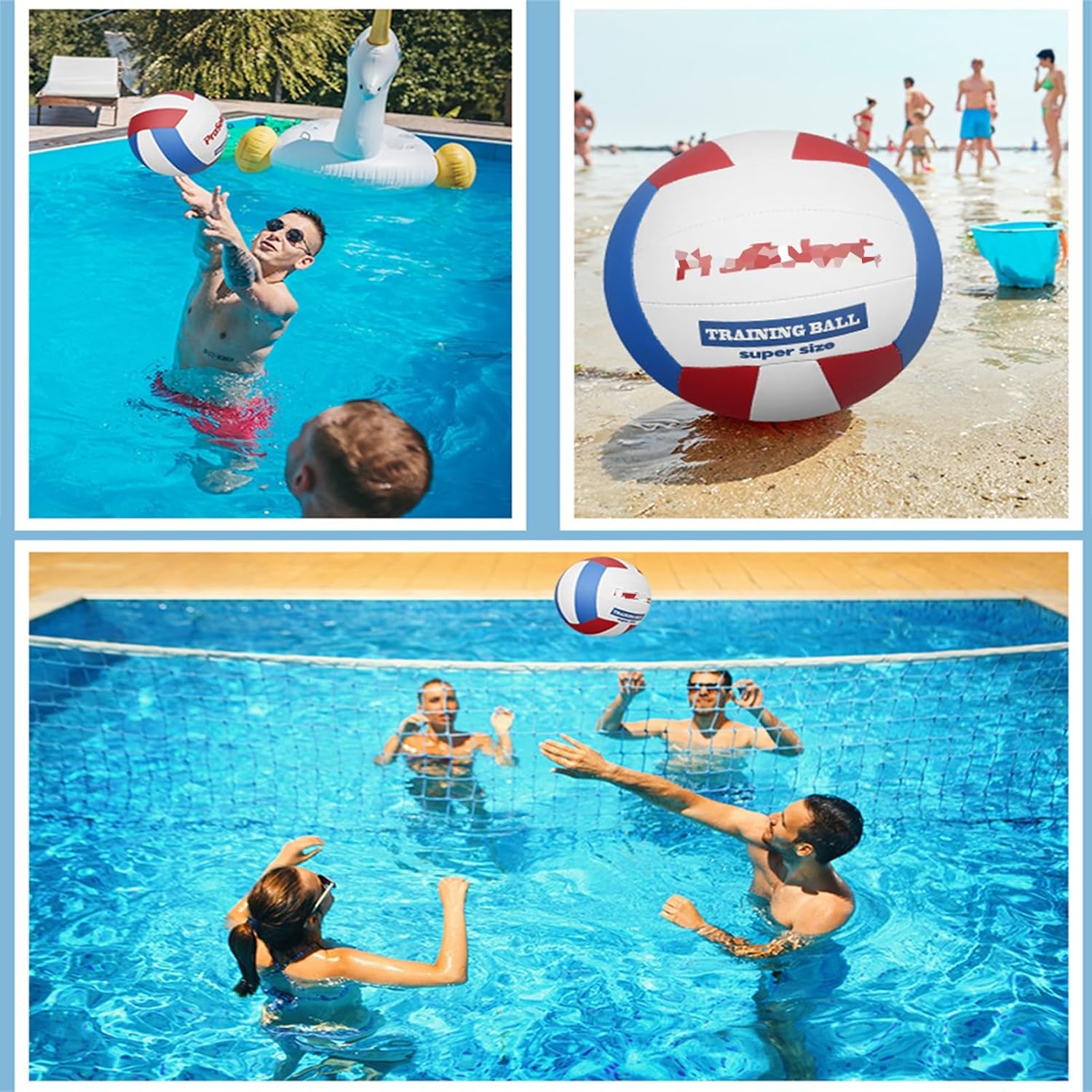 Personalized Customized Training Soft Volleyball with Text Name, Performance Official Size 5 Volleyballs, Light Volley Ball with Non Slip Surface(Large)