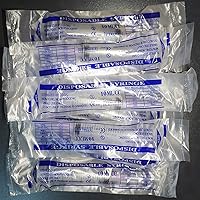 Vista 6 de Paquete de 100 jeringas de plástico de 10 ml con aguja desechable de 18Ga, envueltas individualmente