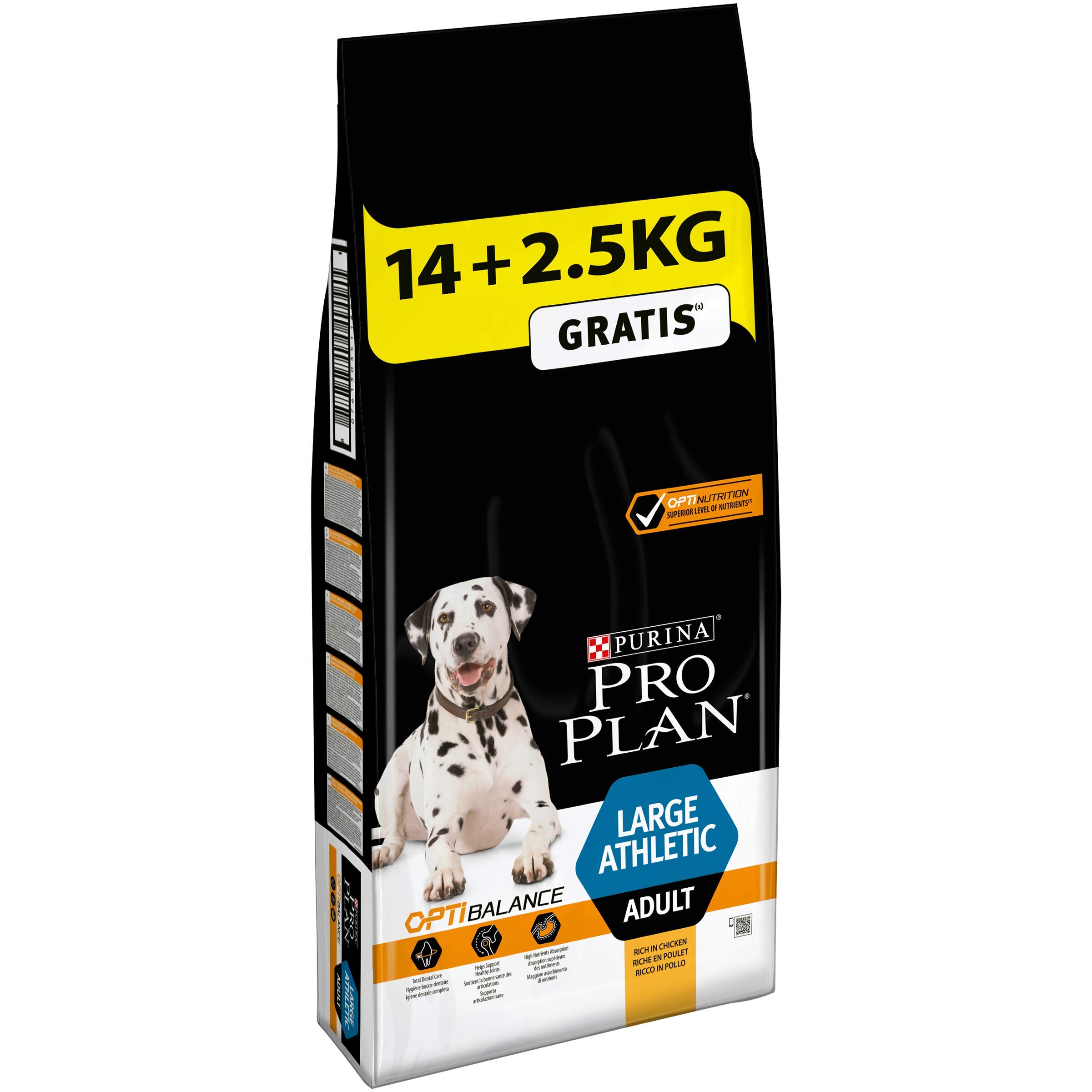 Pro Plan Dog Large Athletic Adult, Reich an Huhn, Trockenfutter Beutel