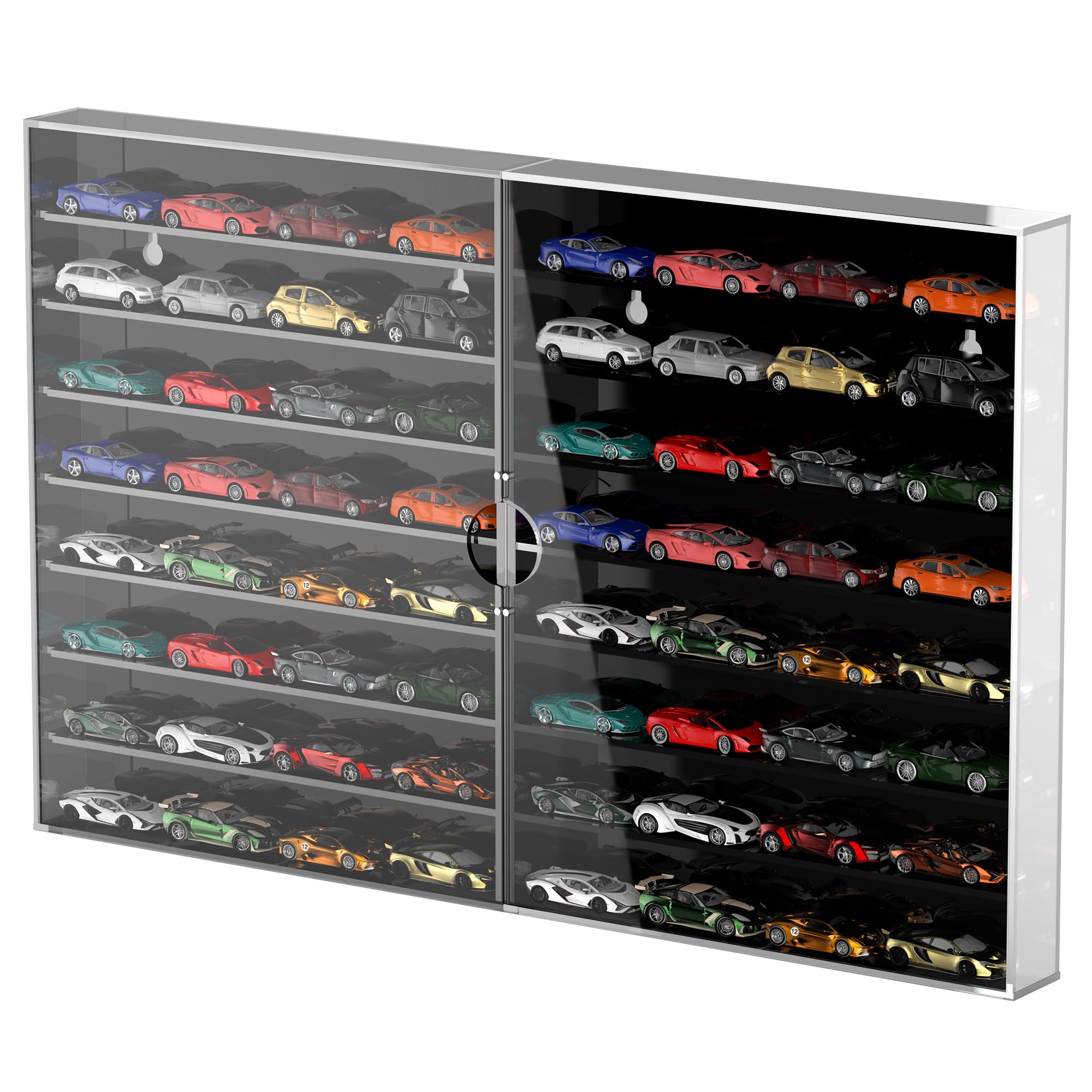 Étagère Hot Wheels bois 1/64 pour décorer la chambre
