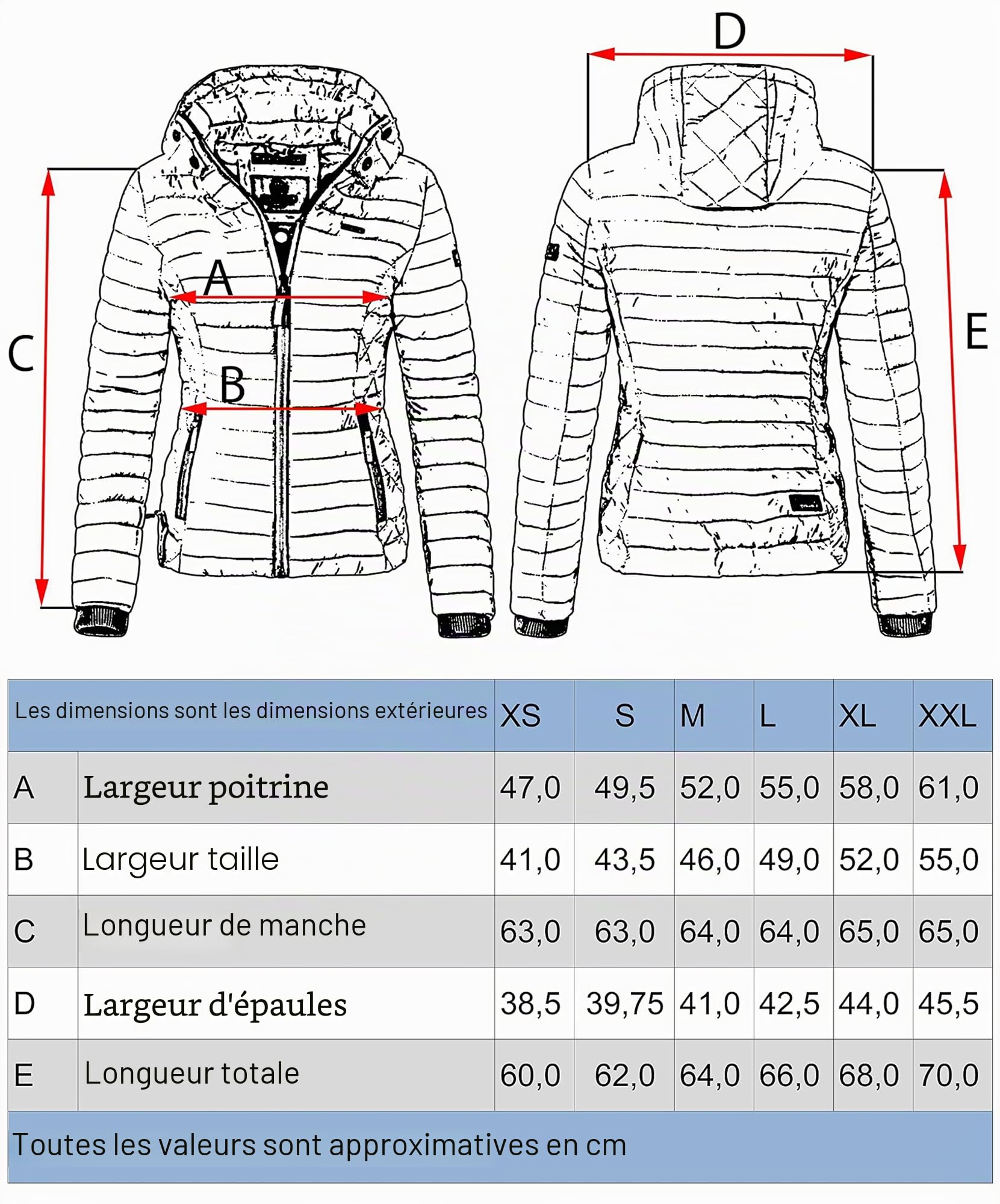 Marikoo Samtpfote, Veste matelassée pour Dame mi-Saison