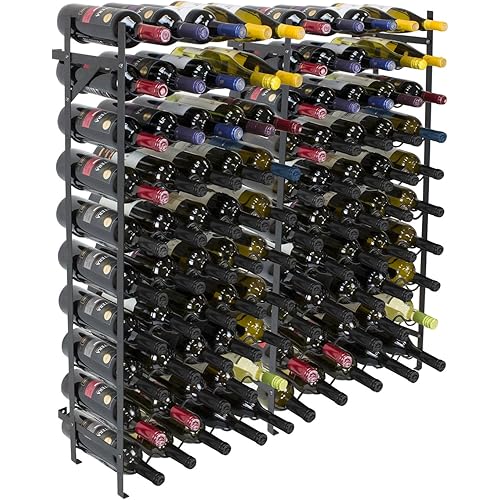 Sorbus Wine Rack Freestanding Floor - Wine Bottle Holder Holds 100 Bottles of Wine - 100 Bottle Capacity Wine Storage for Any Bar, Wine Cellar, Kitchen, Dining Room