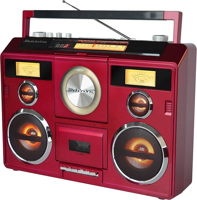 Estéreo portátil Studebaker con Bluetooth, CD y radio miniatura 3