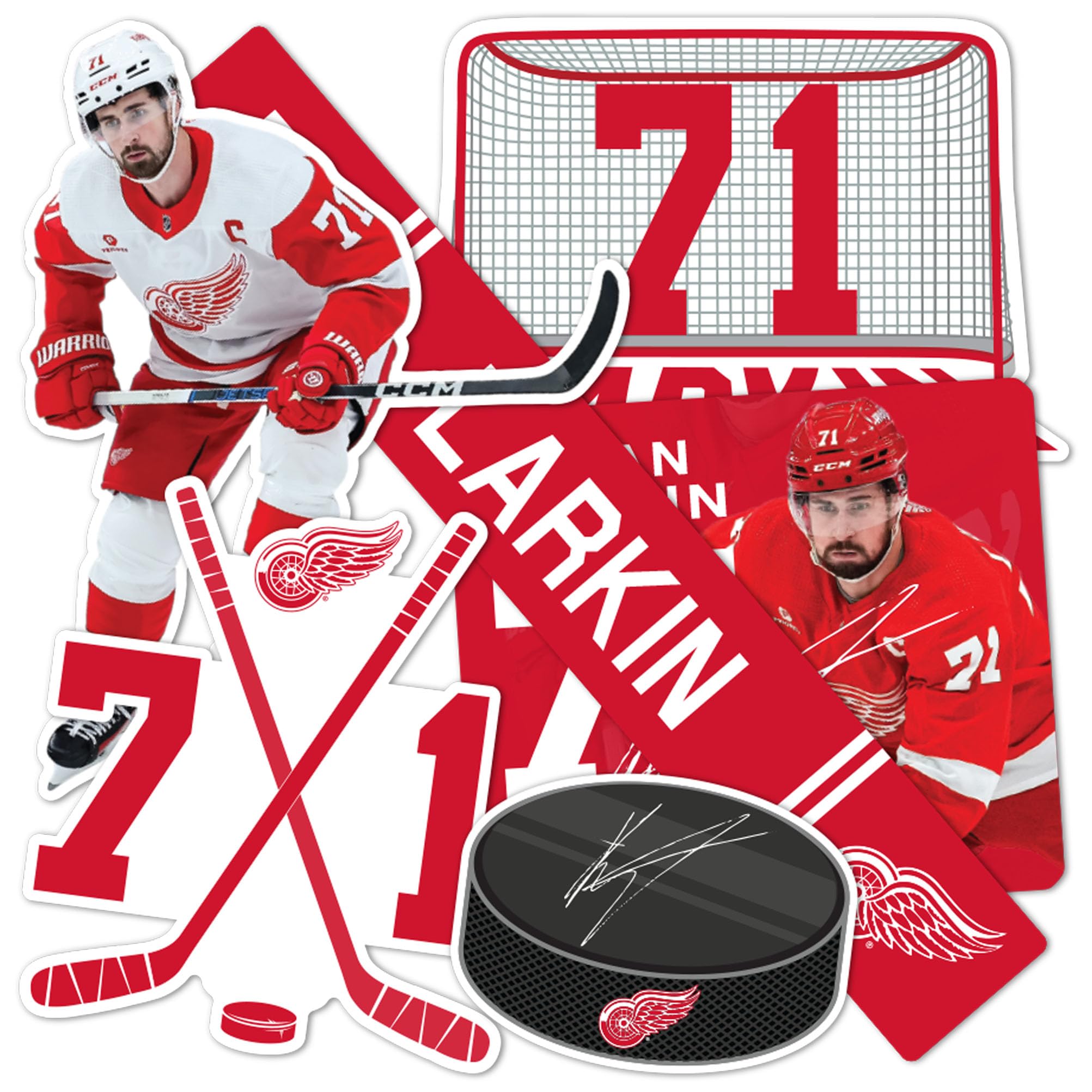Autocollant Dylan Larkin pour scrapbooking et voiture : affichez votre passion au quotidien