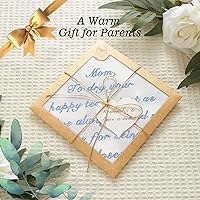 Vista 2 de W&F GIFT Regalo de boda Impresión de seda Mamá Papá Nuevos padres Otros pañuelos