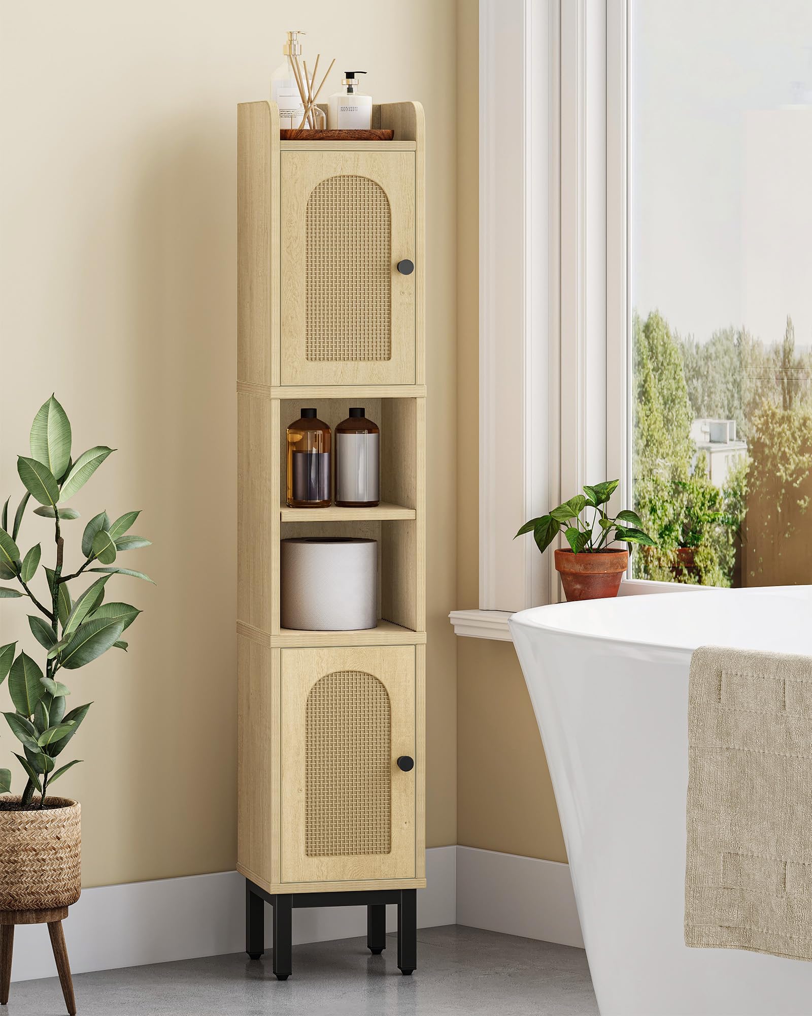 muyiliwm専用 Hzuaneri Slim Bathroom Storage Cabinet, Narrow Bathroom Organizers