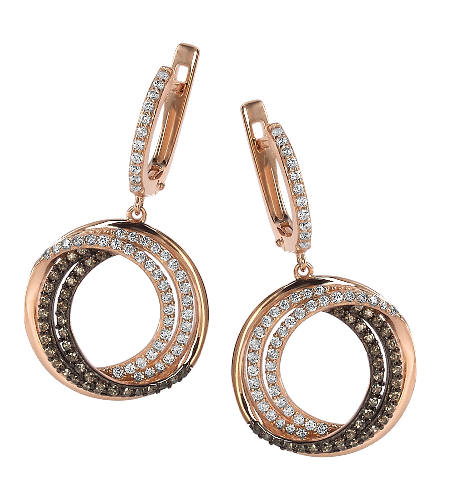 Orecchini Donna In Argento 925 Rodiato Con Zirconi Blu Taglio Rotondo | Orphelia Zo 7090, Eleganza Senza Tempo