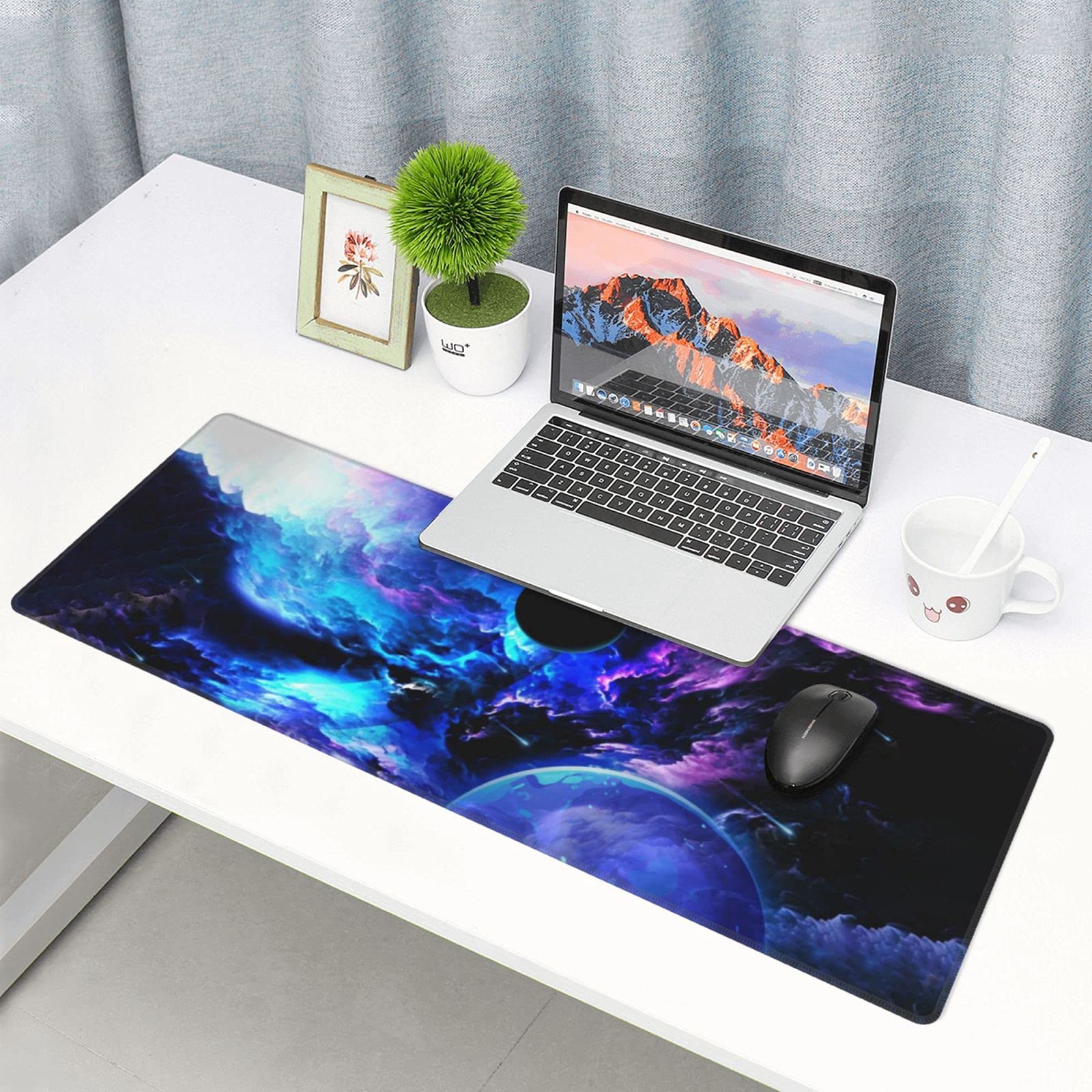 Spiral Galaxy Mouse Pad, 25 * 30cm Thick Rubber Non-Slip Mousepad - View #3