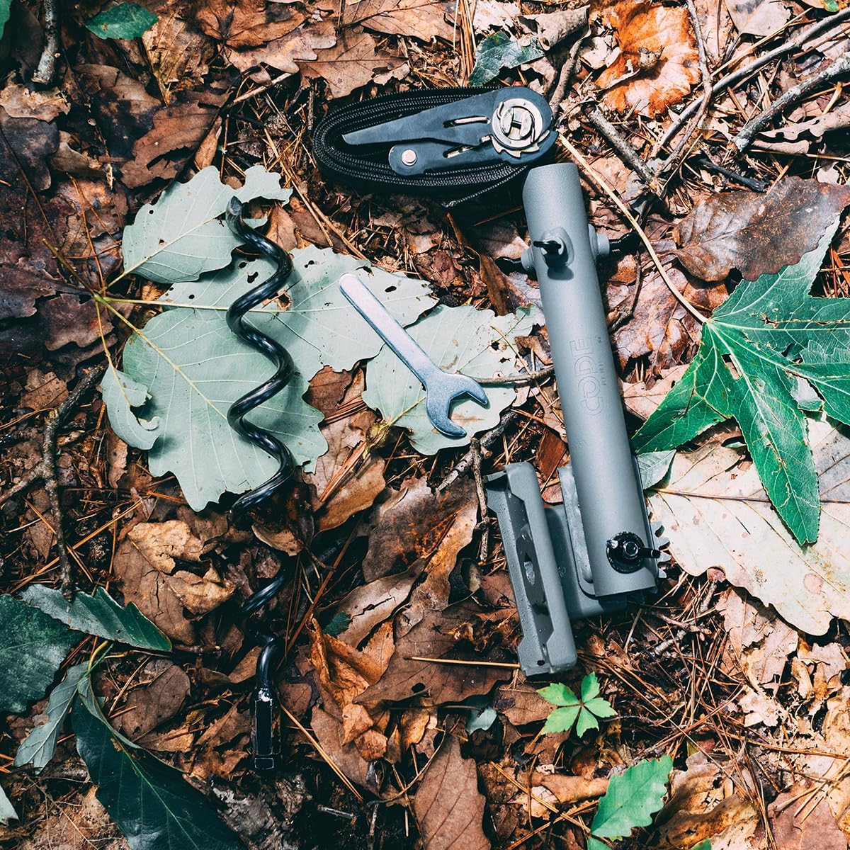 Code Blue Buck Angler™ Licking Branch System – Versatile Tree, Ground & Post Mount Kit with Rack Rub® Gel & Doe Estrous for Maximum Scent Coverage – Essential Deer Hunting Accessories to Draw Bucks In