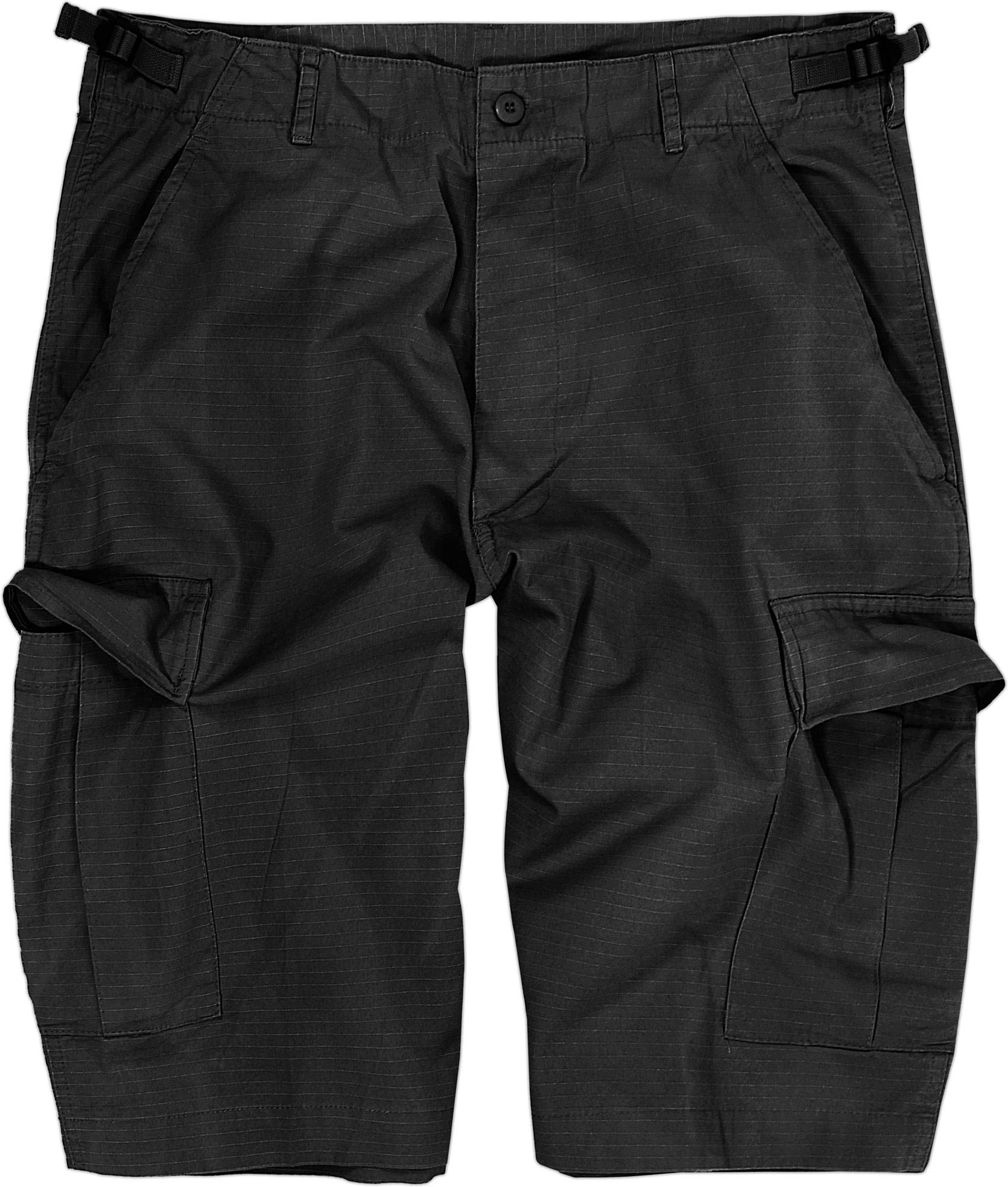 normani US Bermuda Shorts aus Ripstop-Gewebe (Baumwolle) (XS-3XL) Schwarz XL