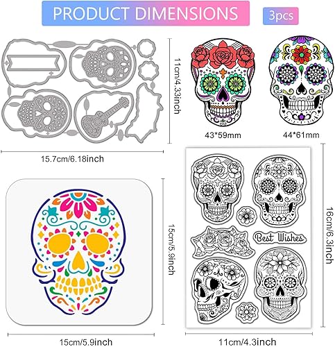 Vista 9 de GLOBLELAND Juego de 3 plantillas transparentes de silicona con plumas en capas, troqueladas, troqueladas, pintura de PET, plantillas para hacer