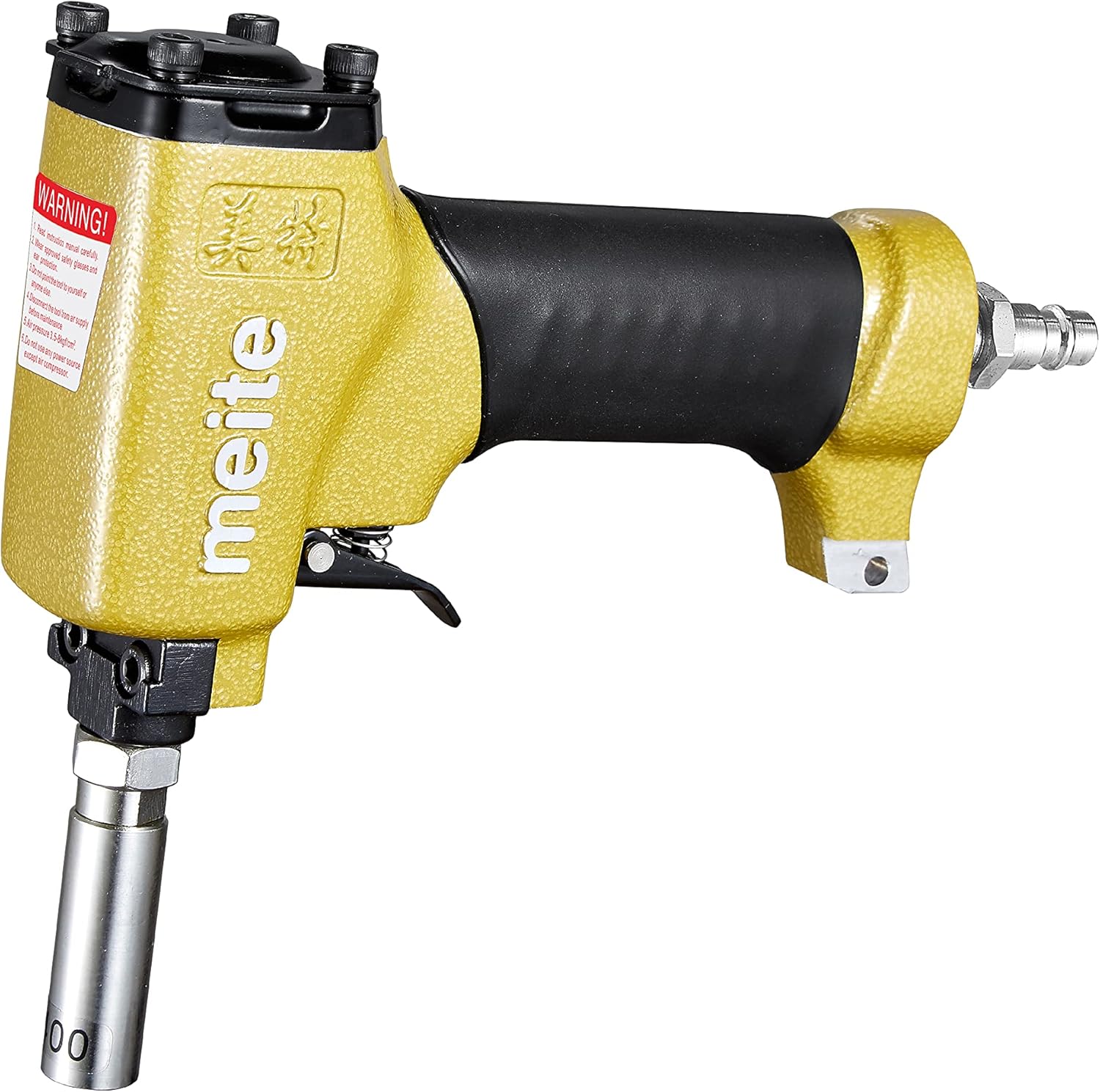 meite 1820 Pneumatic Deco Nail Gun 23/32 Inch (18.2mm) Head Diameter Air Decorative Tack Nailer Pins Nailer for Sofa Leather Upholstering Furniture