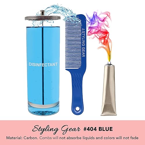 Miniatura 3 de Styling Gear 404 Clipper - Cortadora de dientes ondulados de 9 pulgadas, peinadora de corte de peluquero flexible 2 piezas (blanco)