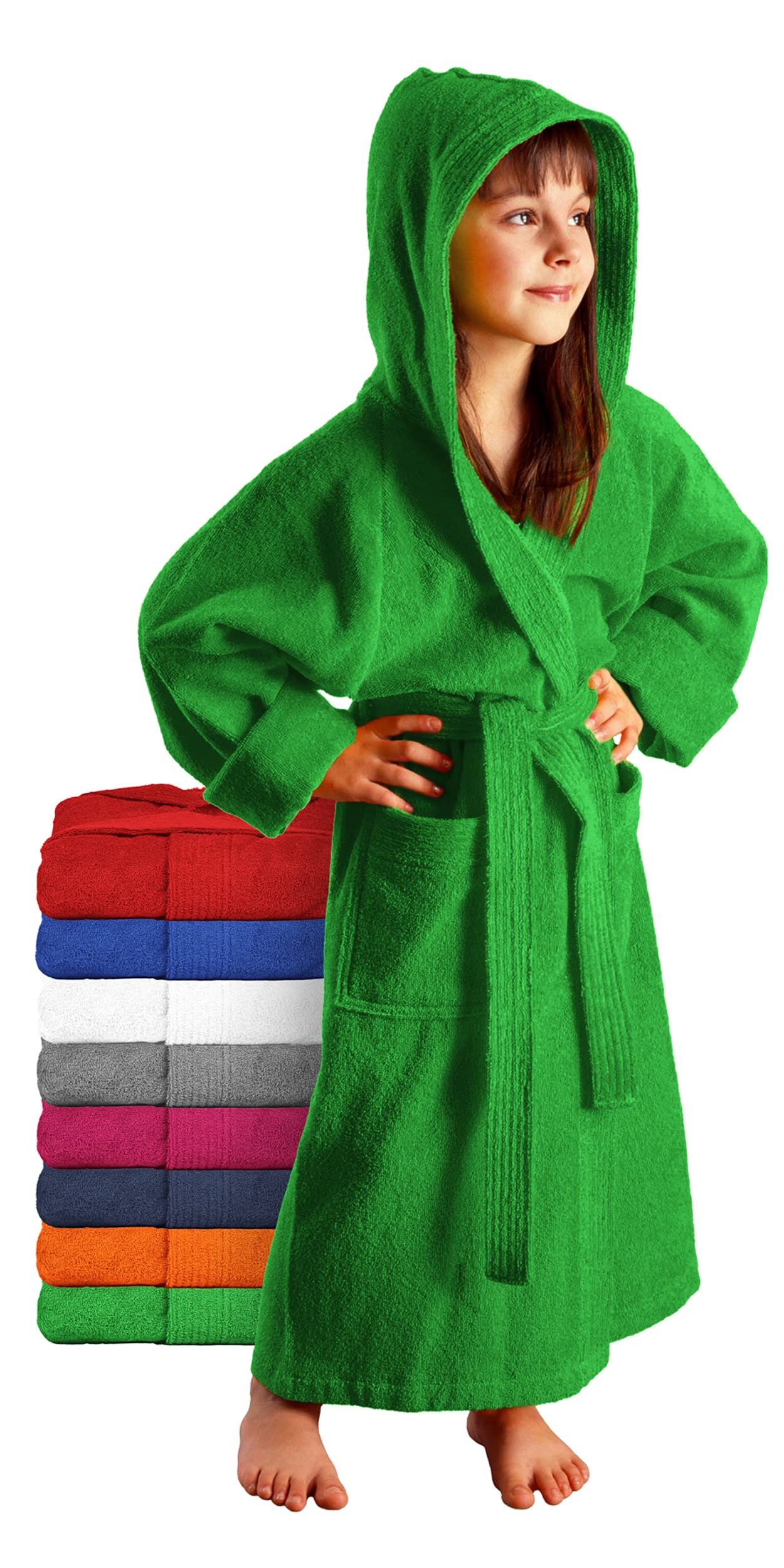 Arus Child’s Bathrobe, 152, Green