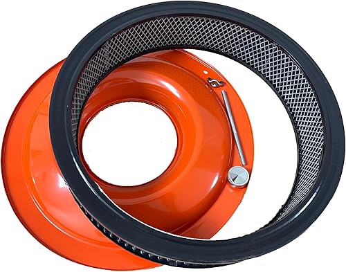 Miniatura 5 de Kit de filtro de aire redondo para Chevy 350-13" de bloque pequeño - Naranja