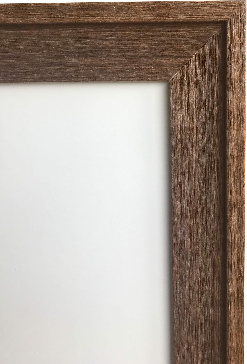 Dry Erase White Board with Rustic Brown Wooden Frame for Home, School, Office - 24"x36"