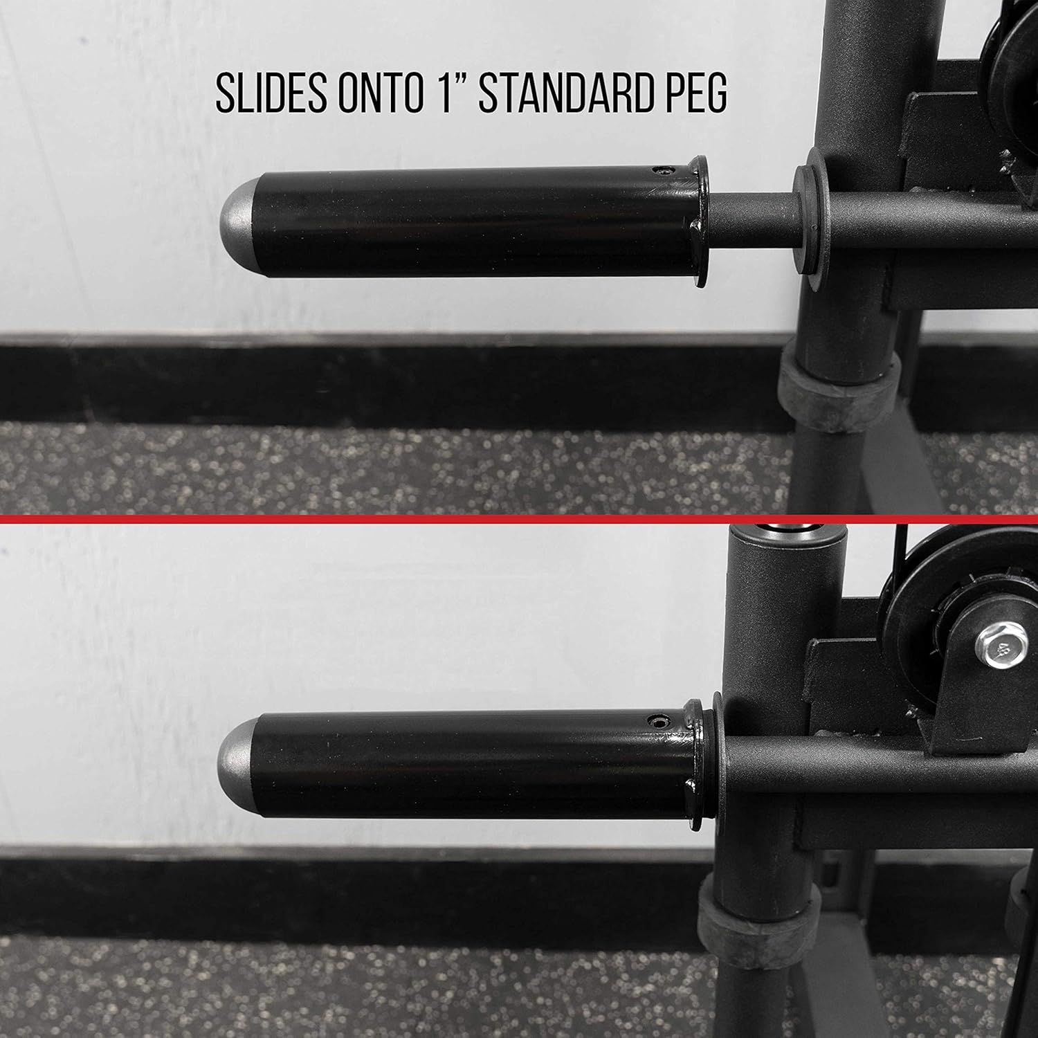 Valor Fitness Carbon Fiber Steel Olympic Plate Adapter Sleeve for Pegs - Converts 1" Standard Weight Plate Posts to 2" Olympic Weight Plate Posts - Sold Individually