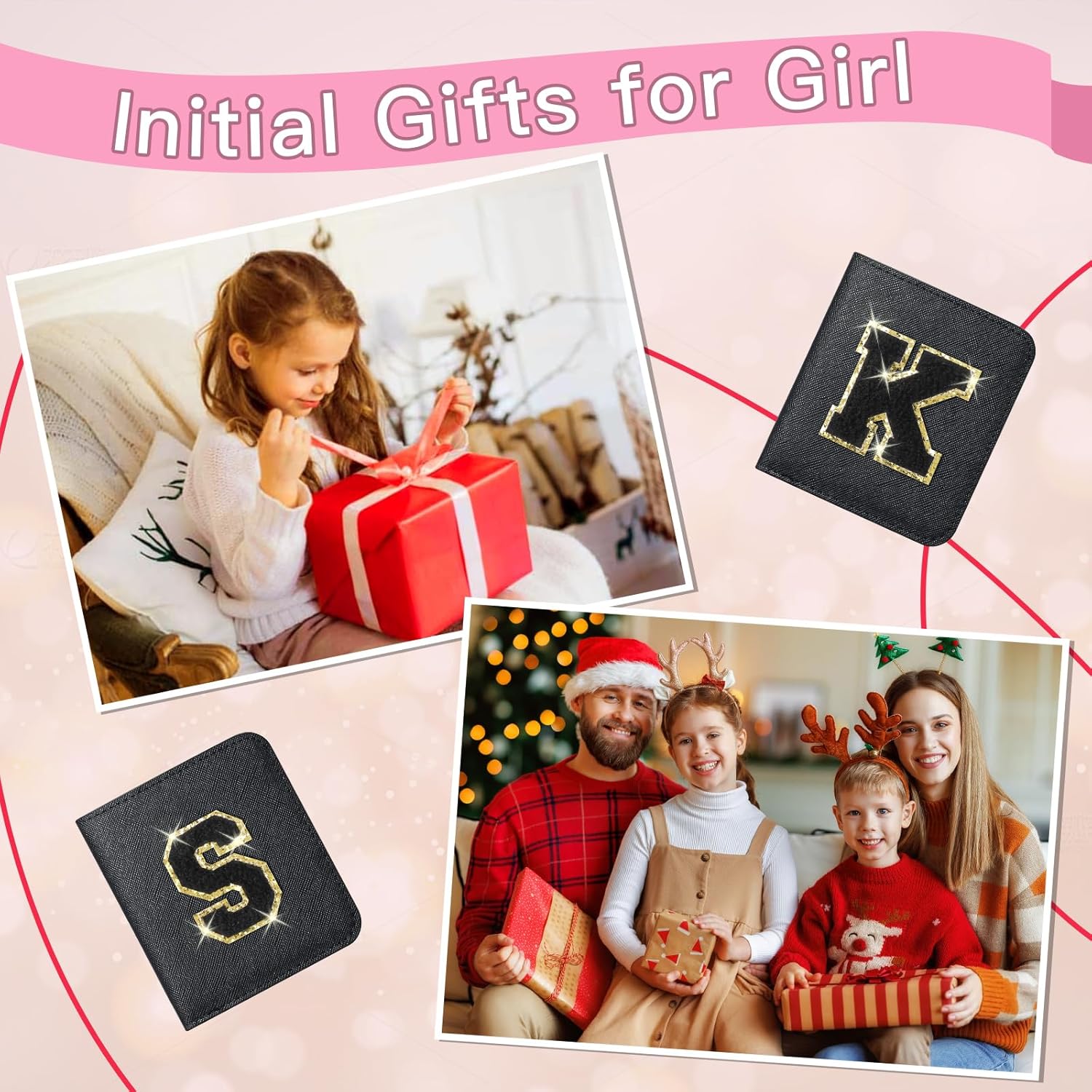 Initial Wallet Women Small Teen Girl Gifts Trendy Stuff Girls Wallets Personalized Christmas Birthday Gift for Women Friends Daughter Granddaughter 6 7 8 9 10 11 12 13 Year Old Black A - Image 5