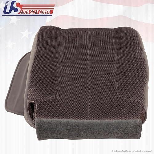 Miniatura 6 de 2003-2005 para Dodge Ram 1500 2500 3500 SLT Funda de asiento de tela para parte inferior del lado del conductor, color marrón