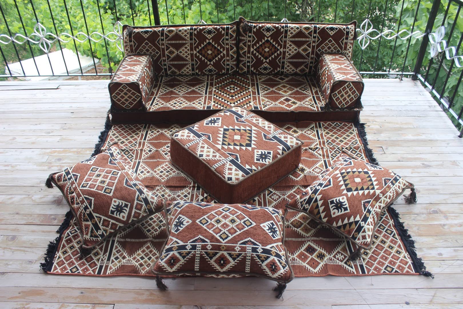Buy Brown Floor Cushions, Traditional Couches, Lake House Couch