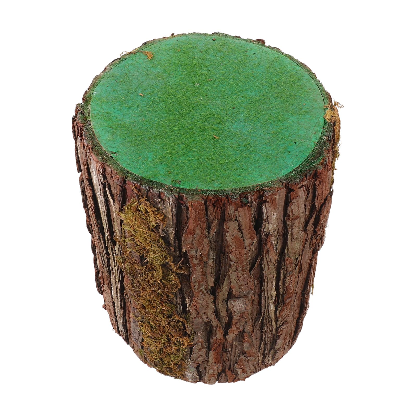 Künstlicher Baumstumpf mit Moos 20x15cm Hohler Holzstumpf Dekoration für Hochzeiten Wegweiser und Tischdeko Rustikaler Party Dekoartikel