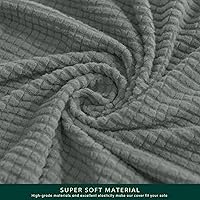 Vista 9 de CHUN YI - Funda elástica para sofá (7 piezas), funda para sofá de 3 plazas con tres respaldos y cojines separados con banda elástica, tela jacquard