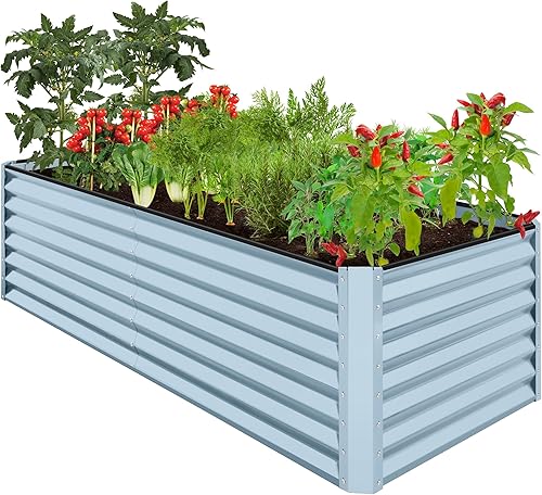 Miniatura 19 de Best Choice Products Cama de jardín elevada de metal para exteriores de 6 x 3 x 2 pies, maceta de raíces profundas para verduras, flores, hierbas