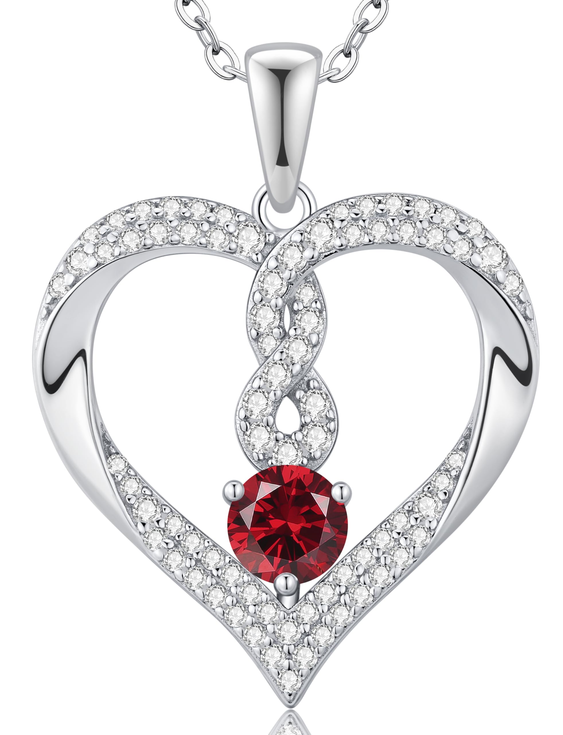 LOUISA SECRET Infinity Heart Necklace