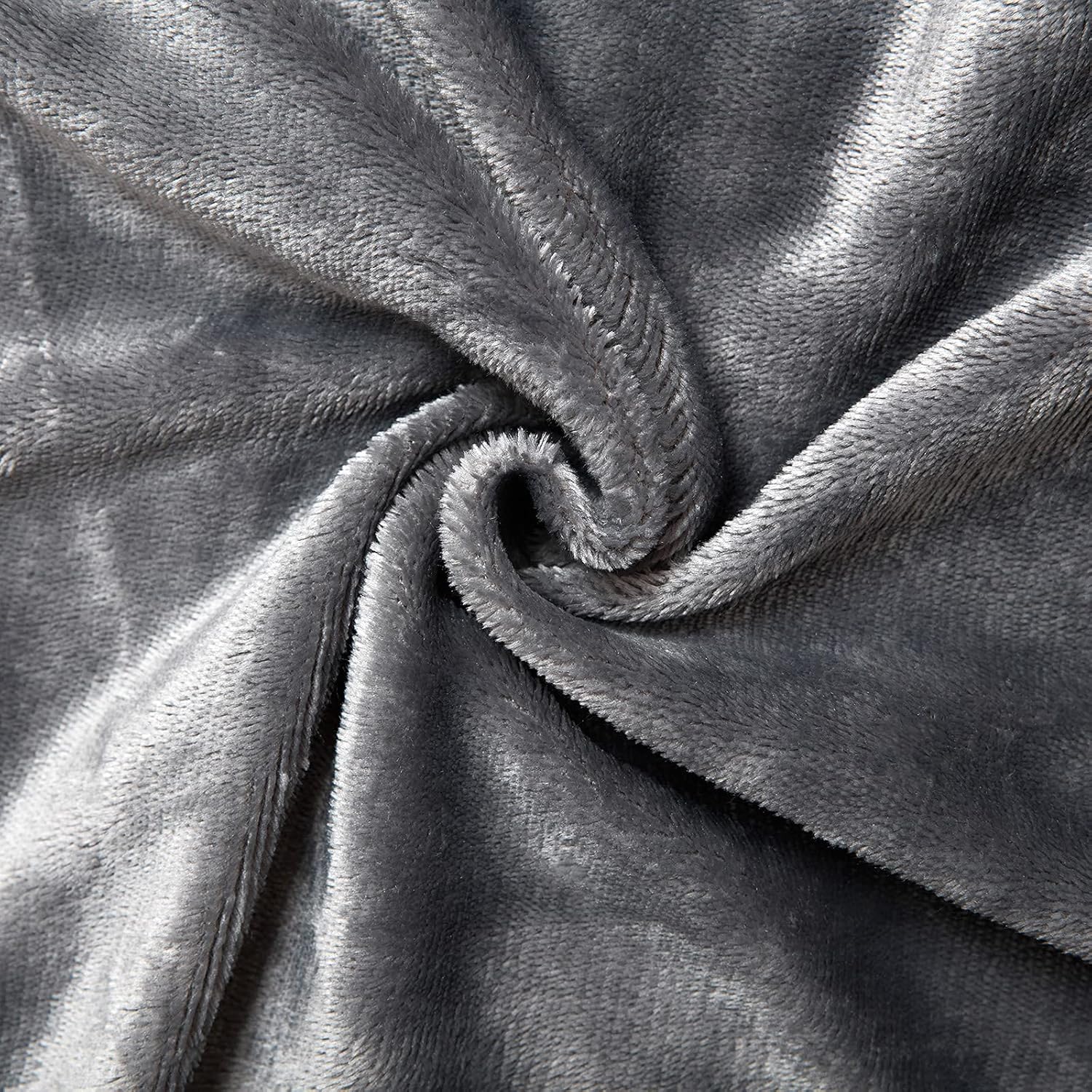 Beamlike Sherpa Fleece Blanket Super Soft Throw Blanket, Dark Grey Warm Blanket for Couch, Sofa, Chair, Plush Microfiber Blanket, 50"x60", Throw Size : Home & Kitchen