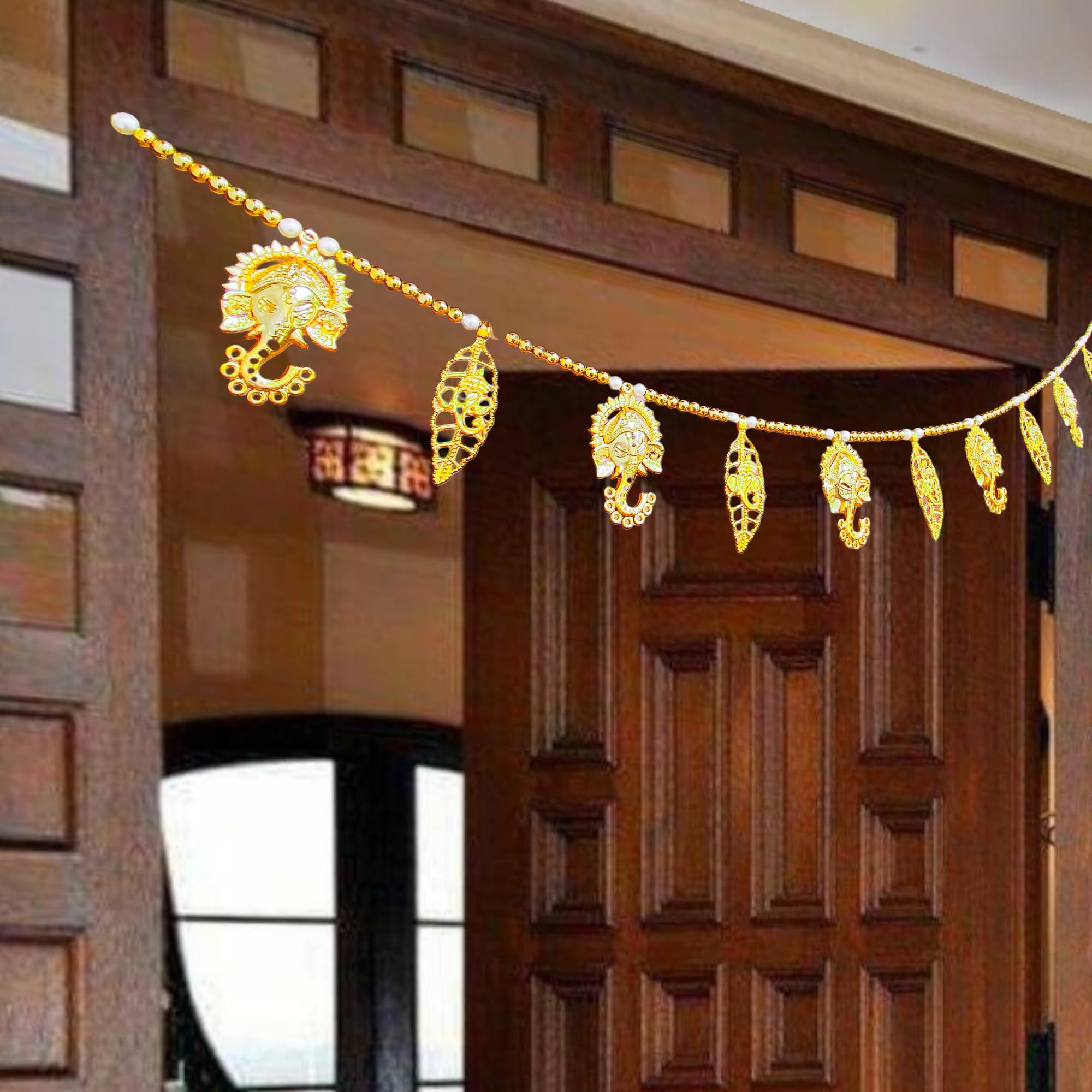 Parag Rakhi Bandarwal Toran For Entrance Door Main Door Shubh Labh Fancy Peacock Design Traditional Toran Diwali Puja Mandir Decoration Vintage Velvet Vandanwar Design,Red And Yellow,32 Cm (B0DH2QHWRY) Amazon Price History, Amazon Price Tracker
