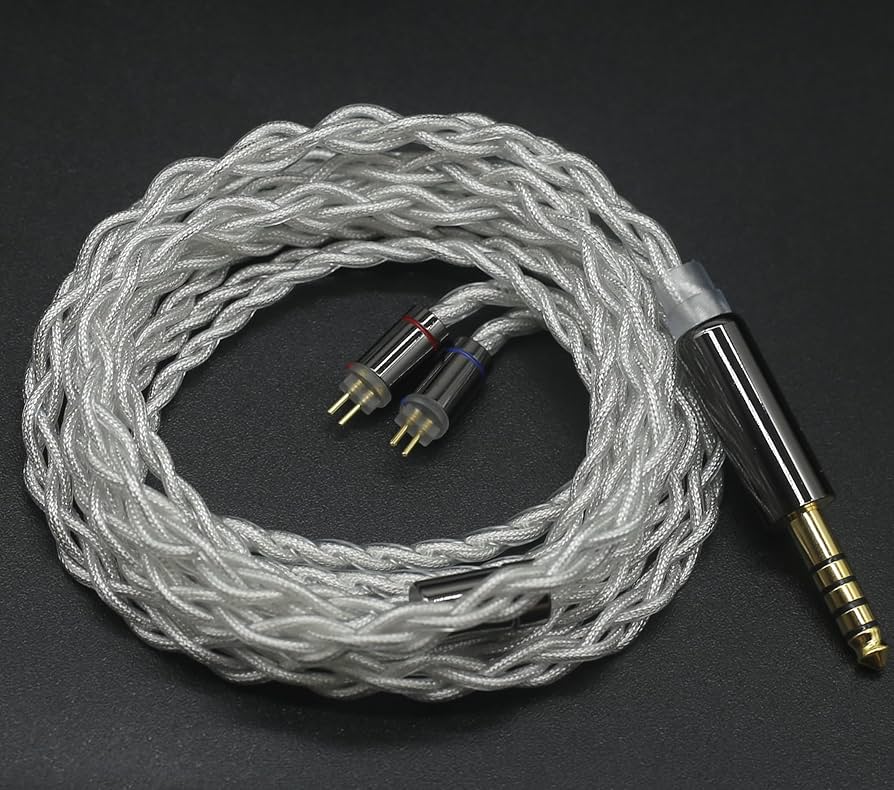 「レア物」DUELUND純銀ミニミニケーブル　4.4-4.4 レア物」DUELUND純銀ミニミニケーブル 4.4-4.4 レア物」DUELUND