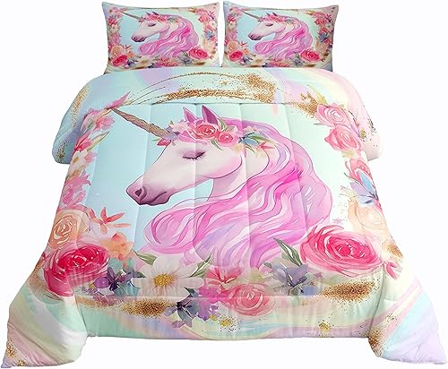 Miniatura 5 de Juego de ropa de cama de libélula, juego de edredón de mandala arcoíris, exótico, bohemio, floral, acolchado, colorido, medallón, estilo europeo,