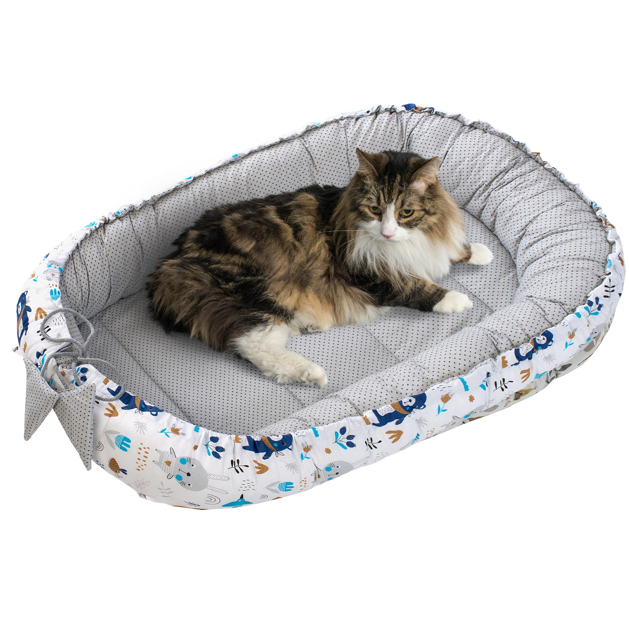 Lit pour chat et chien 75x60x10cm Medi Partners Boho Animals