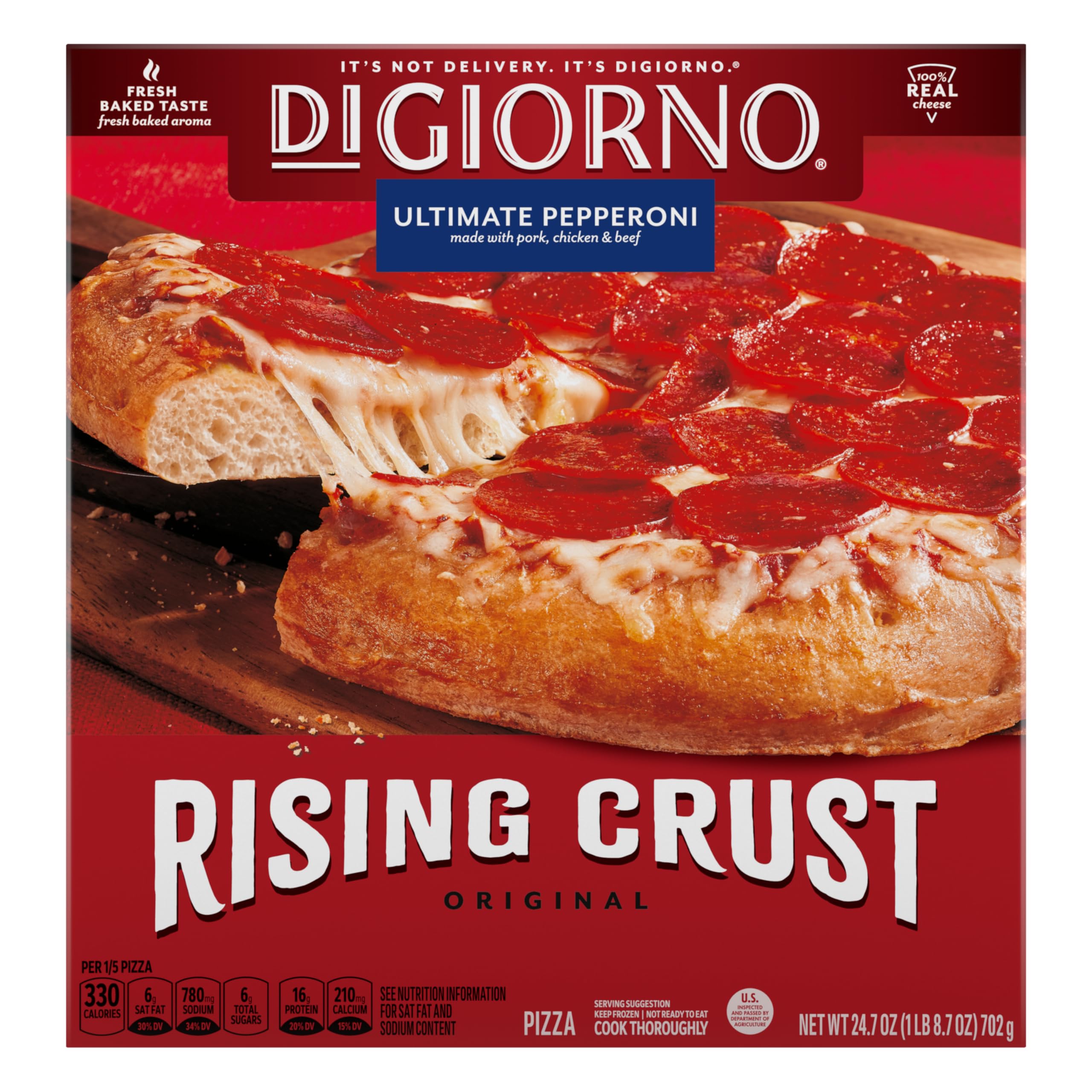 Digiorno Frozen Pizza Rising Crust Pepperoni Pizza 24 7 oz