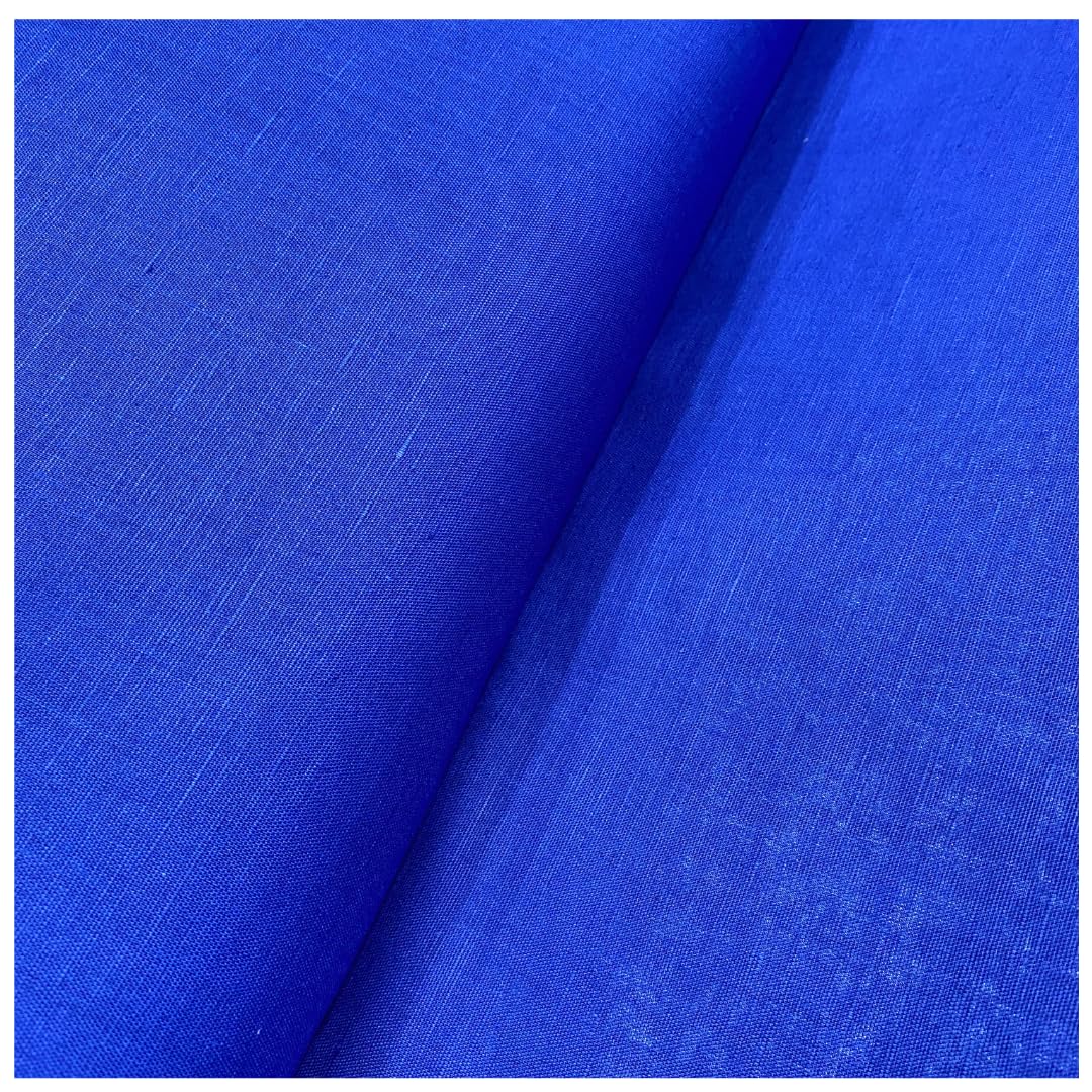 Arvind Cotton-Linen Premium Shirting Fabric (Sizes or Cuts Available, Standard 1.60M, Colour Blue) (2.0M)-picture-21