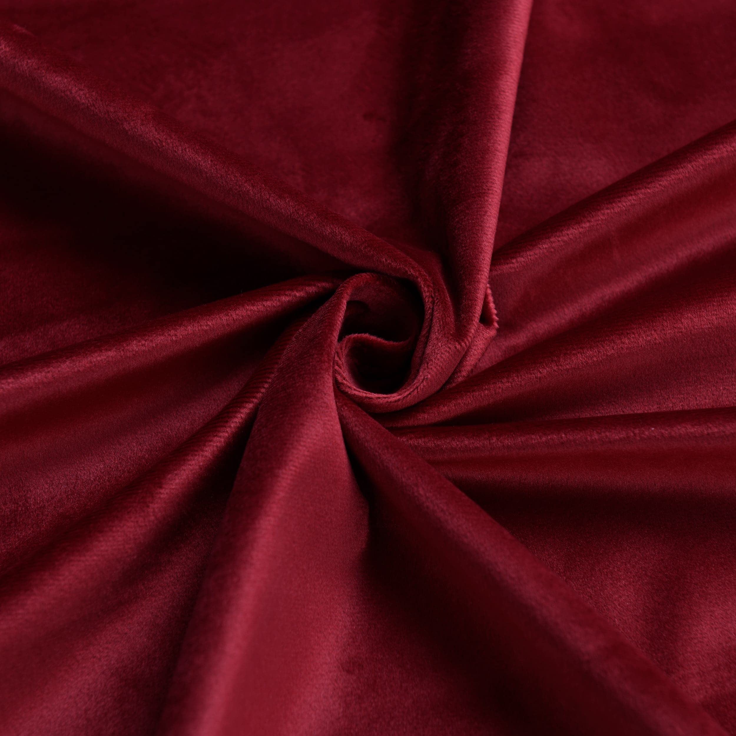 DALINA Cortina de Ventana Navideña Terciopelo Translúcida - Salón Acabado Brillante, Terciopelo, 2 Piezas 140x260cm, Tinto