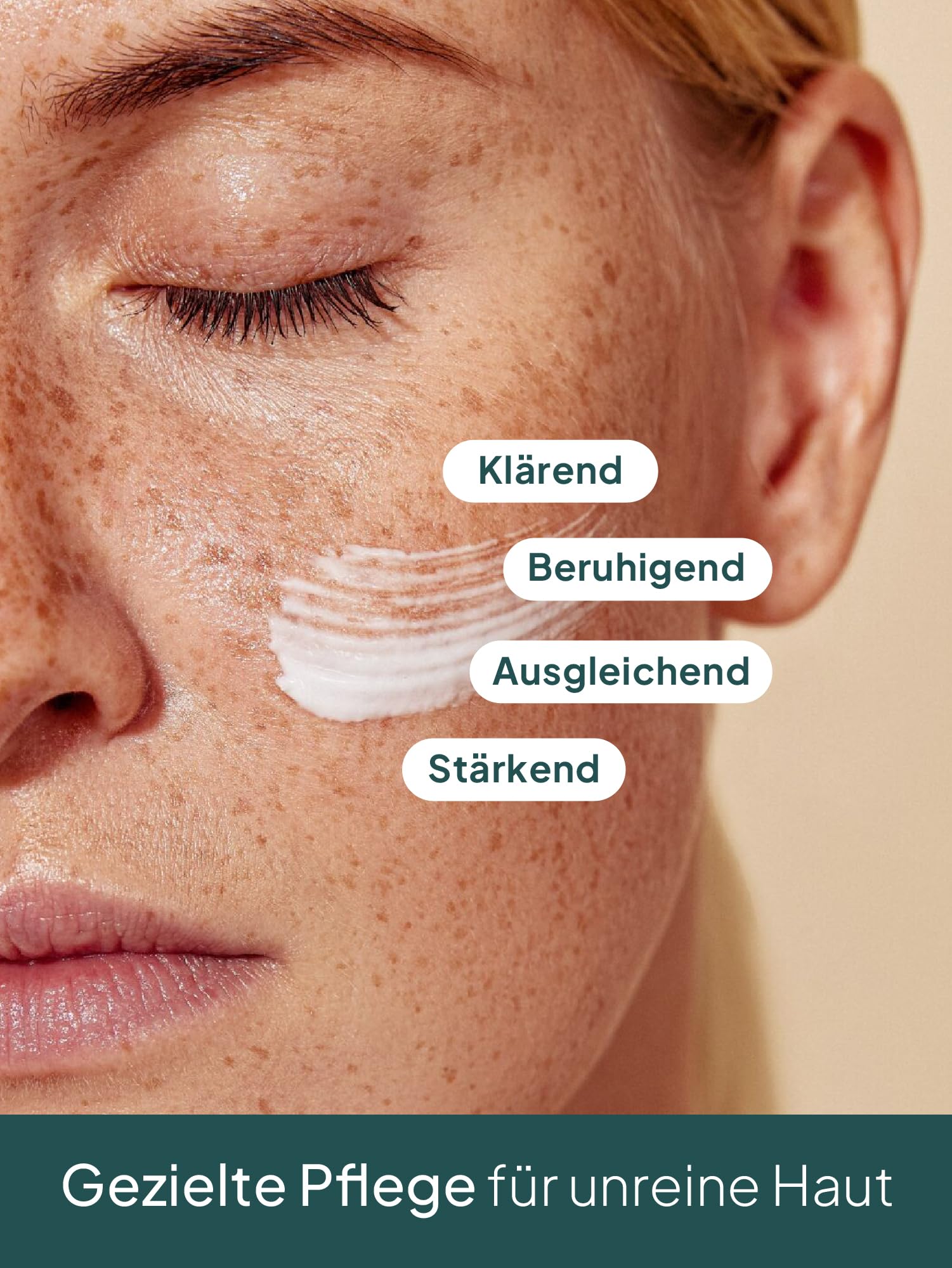 GRÜNE VALERIE® Zinksalbe gegen Pickel 100ml [HOCHDOSIERT] - Mit Teebaumöl, Salicylsäure & Niacinamid - Anti Pickel Creme - Hautbalance - Zink gegen Akne - Gesichtspflege unreine Haut mit Propolis