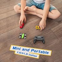 Tomzon A23 Mini Drón Gyerekeknek LED Világítással - RC Quadcopter Magasságtartással, 3D Flip, 5 Fénymód, 2 Akkumulátor, Kezdőknek, Zöld 6